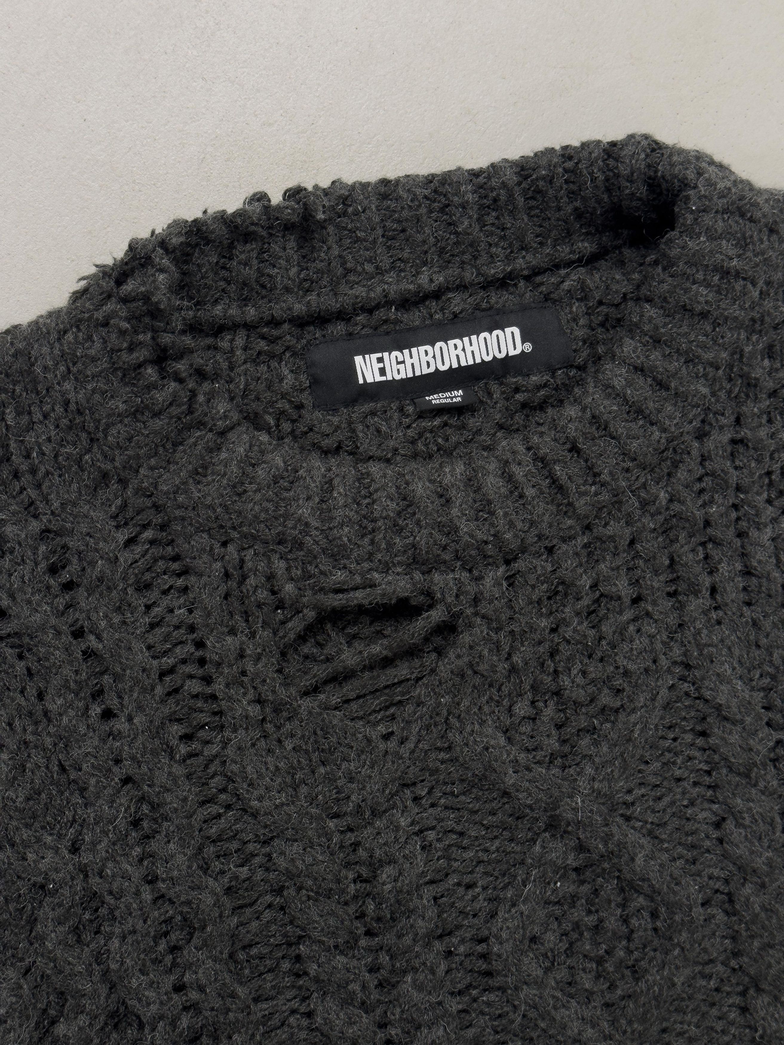 Neighborhood NEIGHBORHOOD 23FW Destroyed Knit Sweater Size US M / EU 48-50 / 2 - 4 Thumbnail