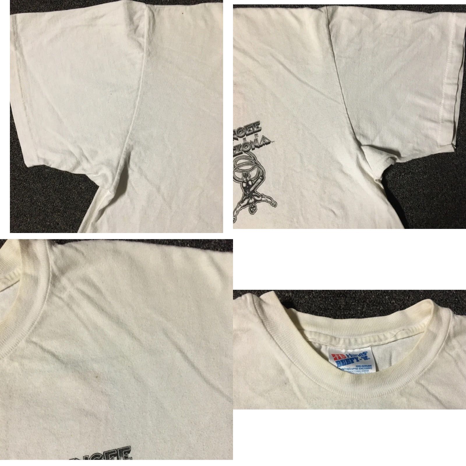 Vintage VINTAGE Bungee Jump Over Arizona Distressed Shirt M White 90s Grunge Surf Skate USA Men Tshirt Size US M / EU 48-50 / 2 - 9 Thumbnail