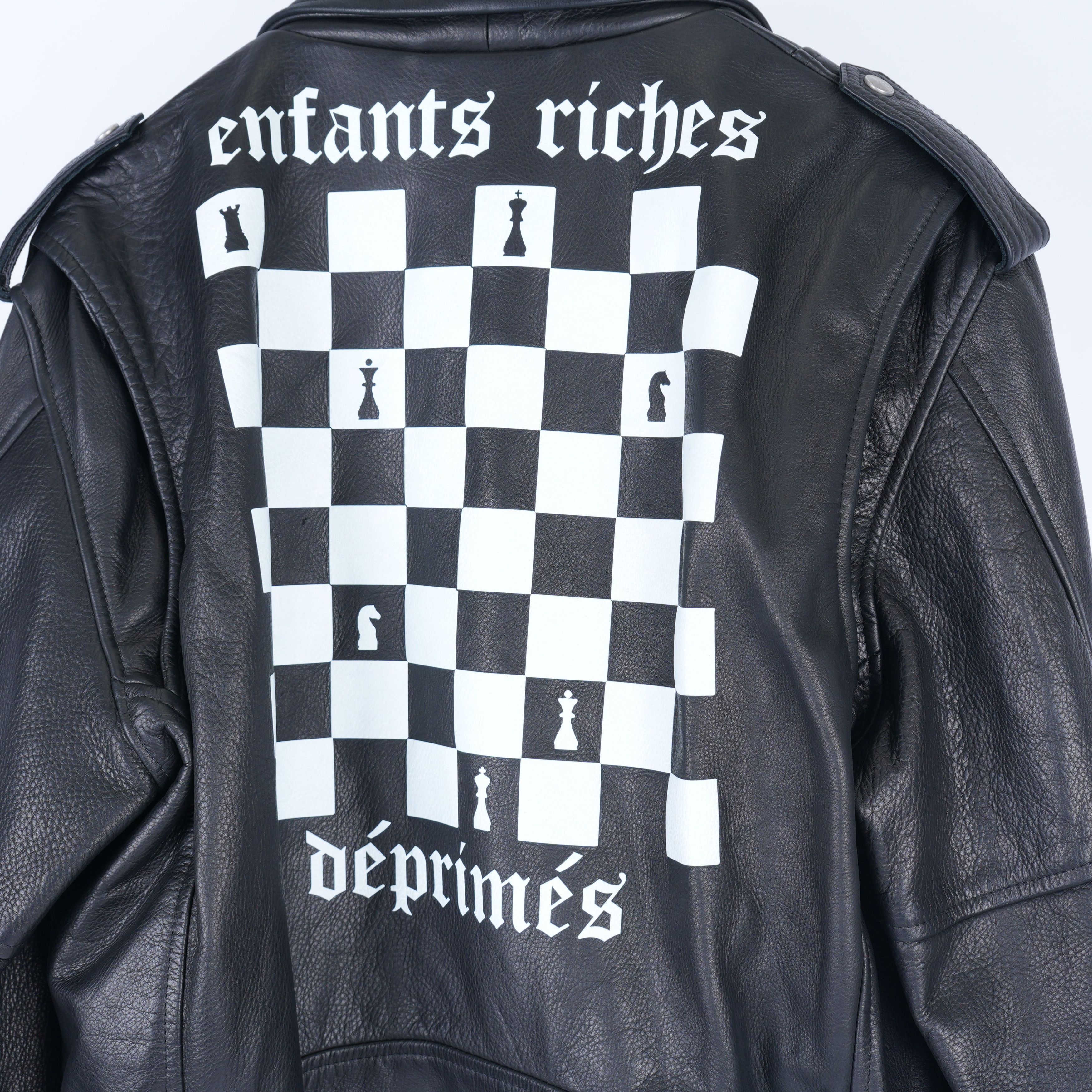 Enfants Riches Deprimes ERD CHESS BOARD SEOUL LEATHER JACKET EXCLUSIVE 1 OF 10 Size US XL / EU 56 / 4 - 5 Thumbnail