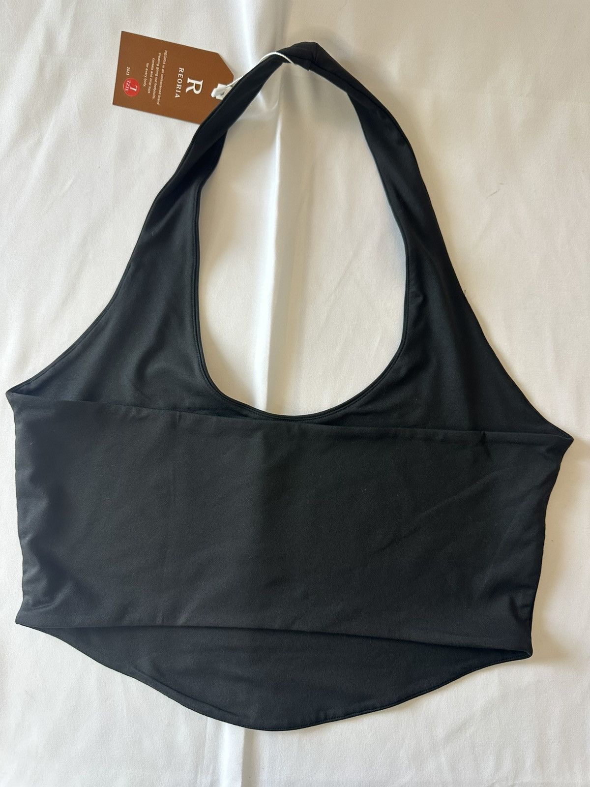 Other REORIA Halter Style Crop Top New women’s Large/Black Size L / US 10 / IT 46 - 2 Thumbnail