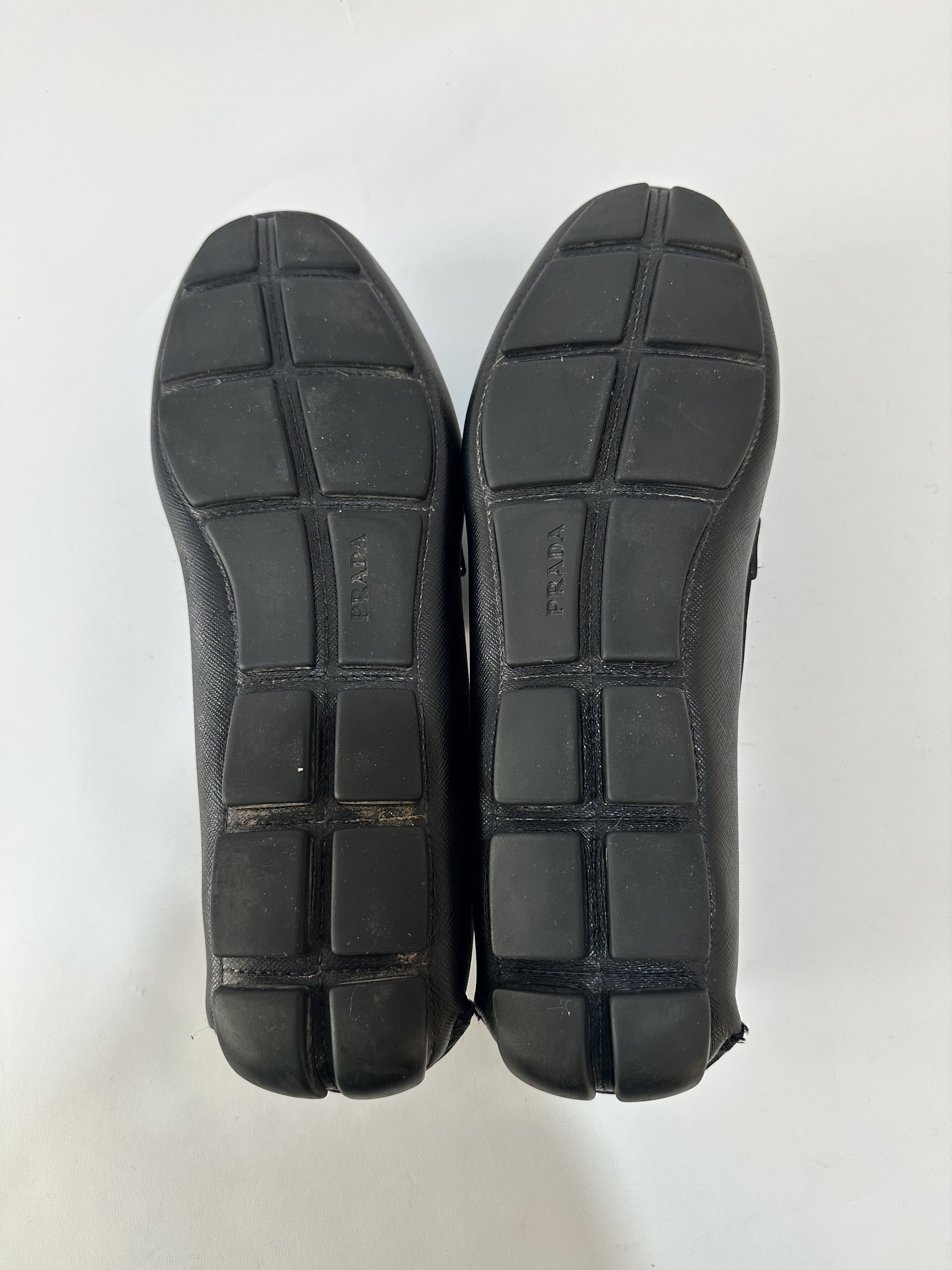 Prada Prada Black Leather Slip On Loafers Size 11 US Size US 11 / EU 44 - 6 Thumbnail