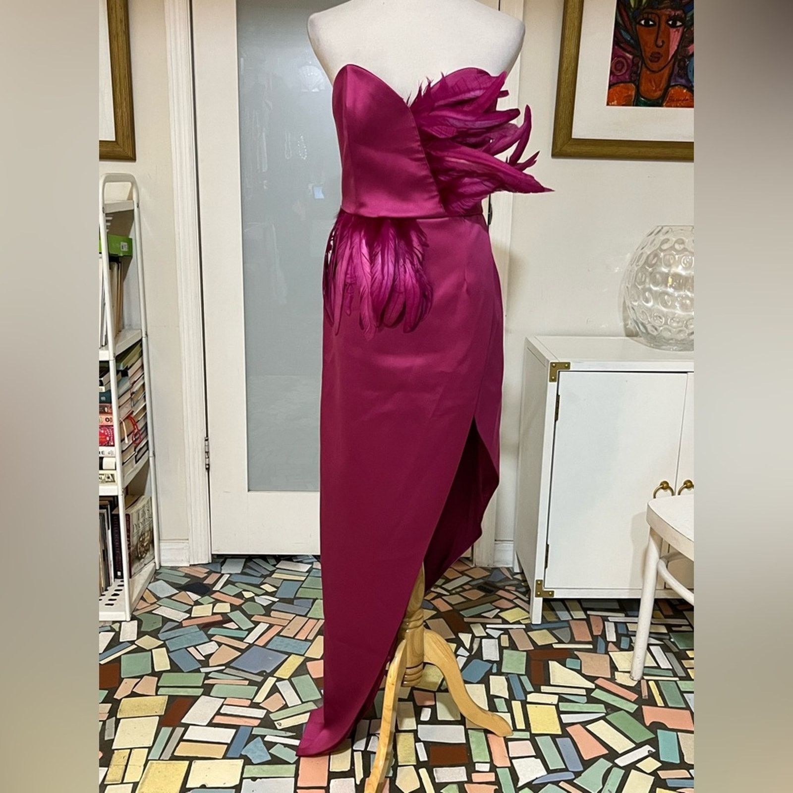 WE Fashion Nwt- NOVALUXE-Jaqueline Asymmetrical Maxi Dress -L Size L / US 10 / IT 46 - 3 Thumbnail
