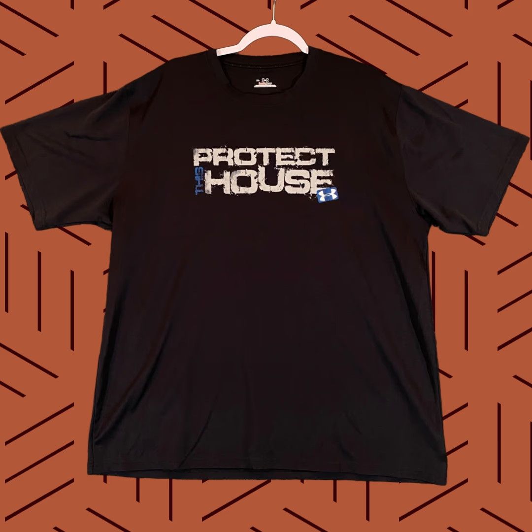 Under Armour Under Armour Shirt Mens XL Black HeatGear 'Protect This House' Short Sleeve T-Shirt Size US XL / EU 56 / 4 - 1 Thumbnail