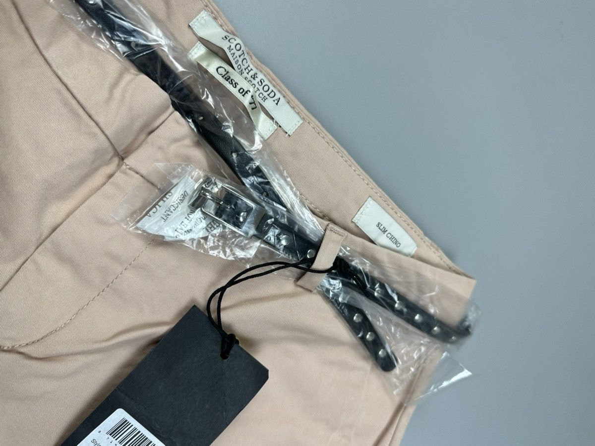 Maison Scotch Maison Scotch Powder Chinos Cotton + Leather Belt Size 26" / US 2 / IT 38 - 4 Thumbnail