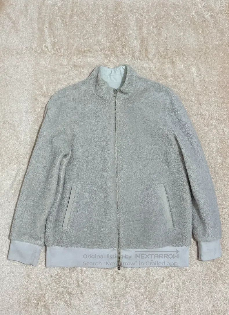 Loro Piana Dual-Sided Jacket Leather and Fur Combination