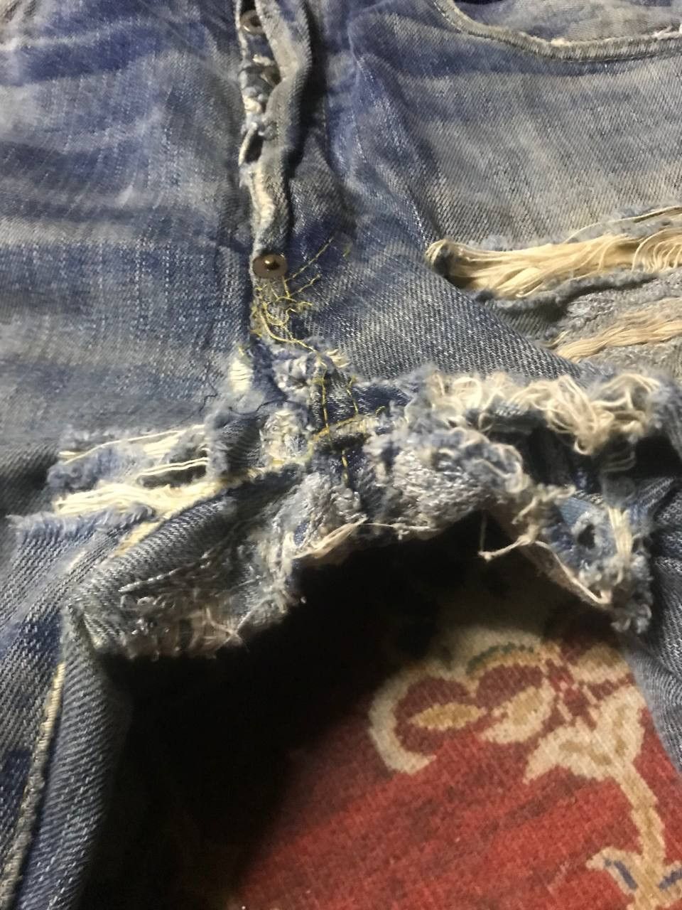 Levi's Vintage Selvedge Levi’s Big E 702xx Distressed Denim Size US 31 - 4 Thumbnail