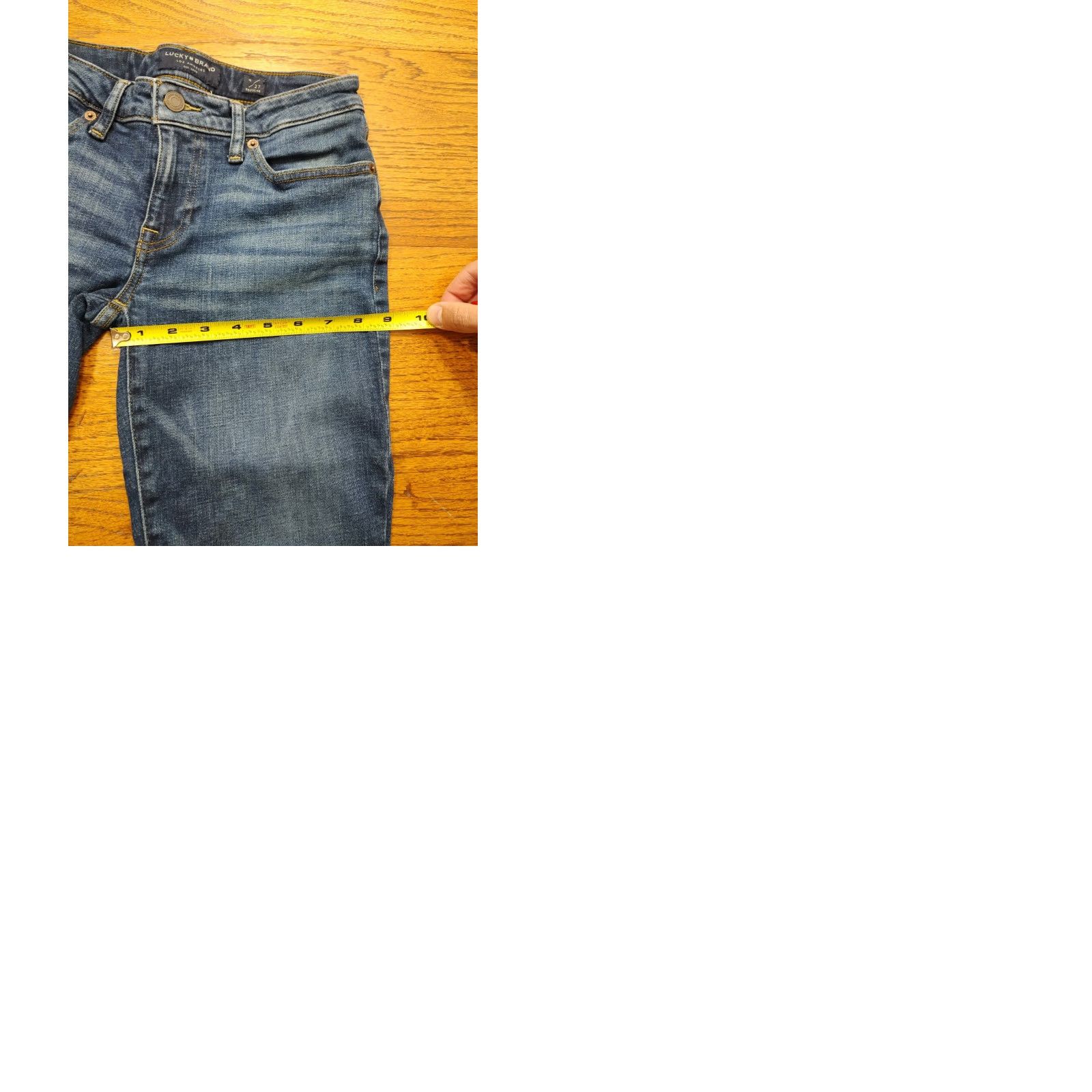 Lucky Brand Lucky Brand Jeans Womens Slim Ankle 4 27x27 Blue Denim Belt Loops 5-Pocket Bohemian 90s Lolita Skinny Size 27" / US 4 / IT 40 - 10 Thumbnail