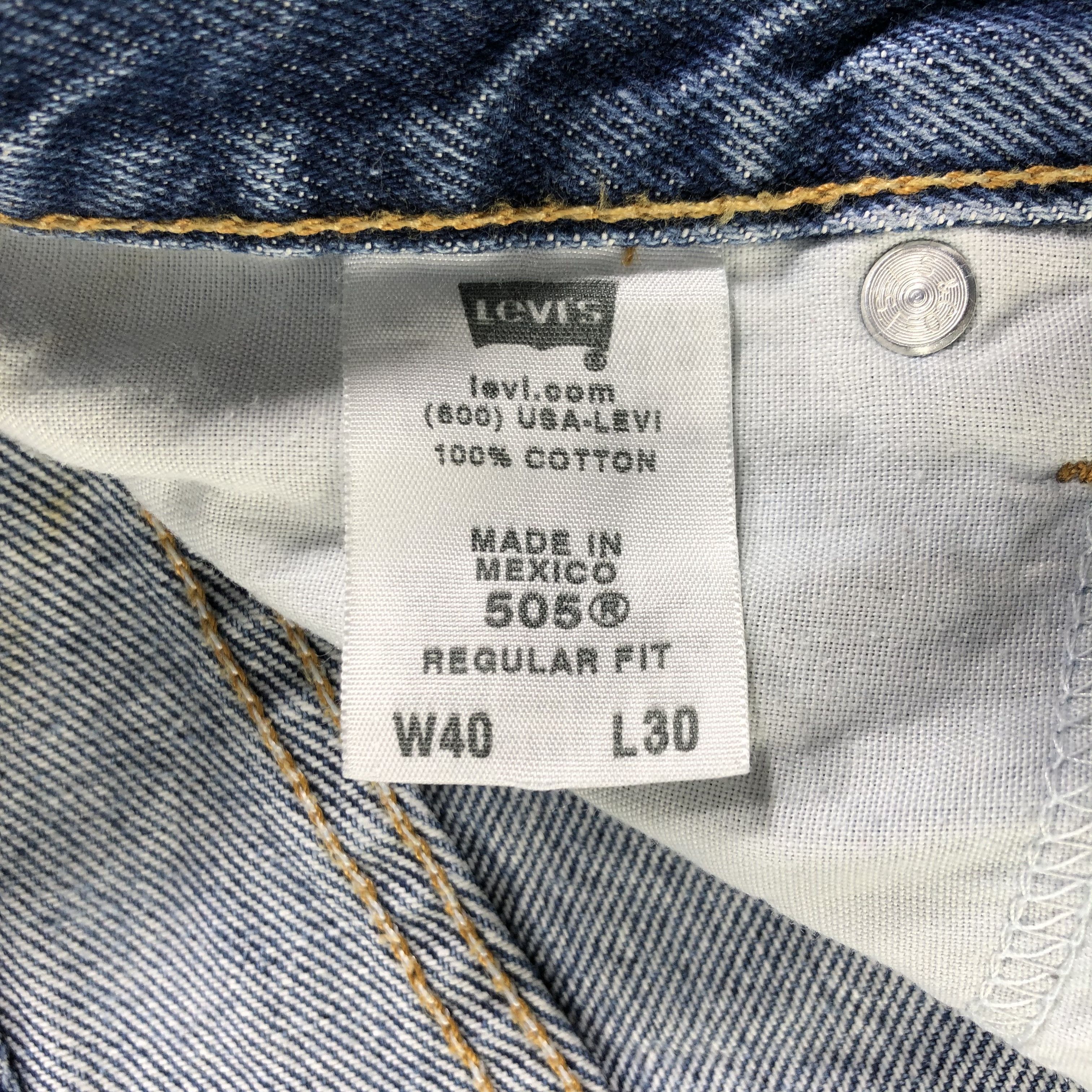 Vintage Blue Wash Levis 505 Jeans-J3118