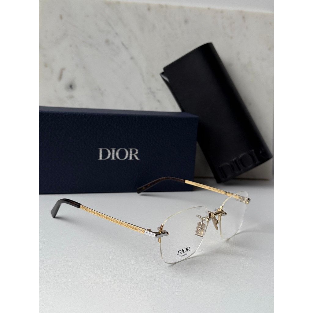 Dior NEW Dior CD DiamondO S5U Rimless Titanium Eyeglasses Frames Size ONE SIZE - 3 Thumbnail