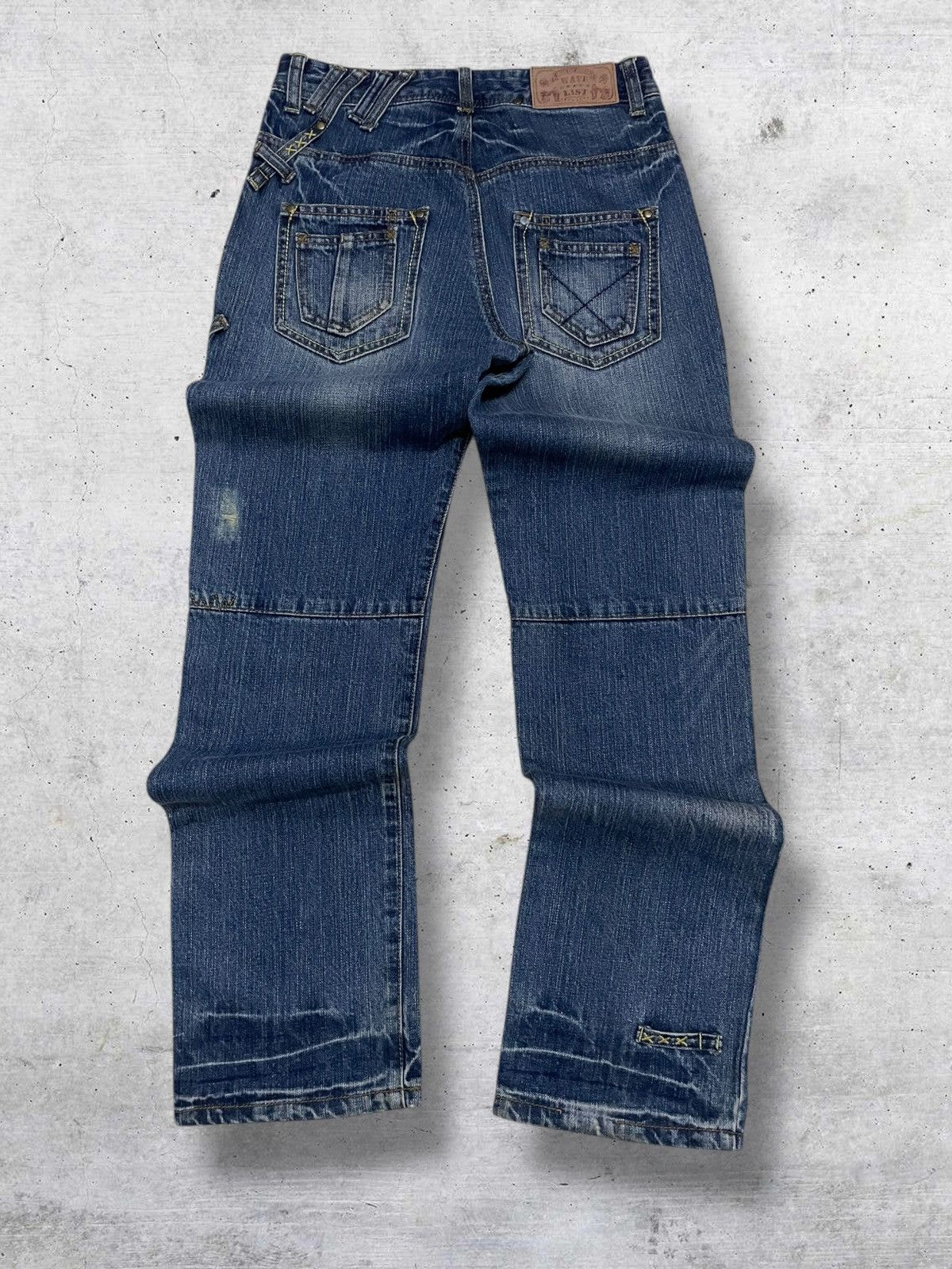 Japanese Brand VINTAGE WAVELIST JAPAN DESIGNER 90S DISTRESSED STREET DENIM Size US 27 - 8 Thumbnail