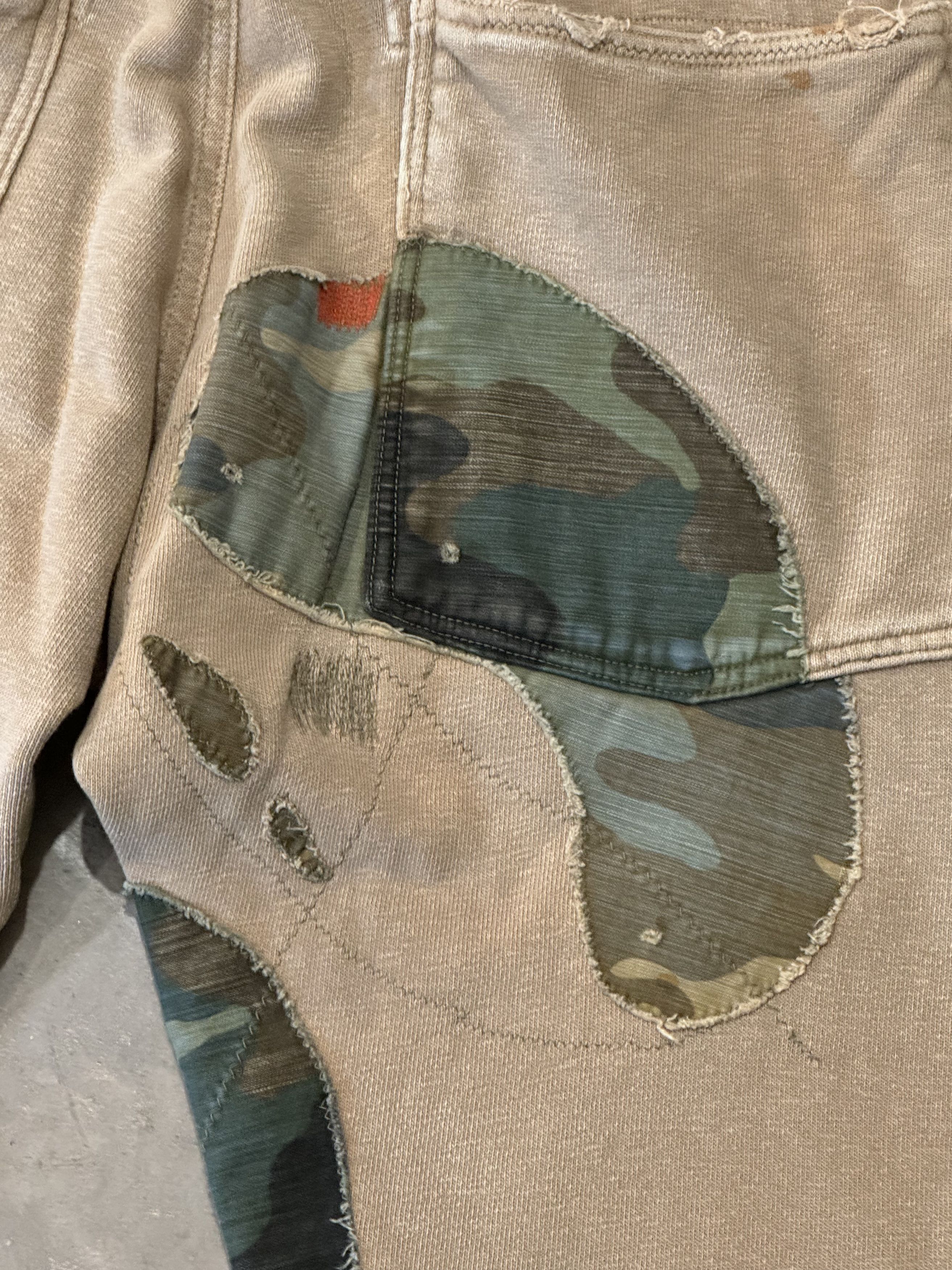 Kapital Kountry Kapital Beige Patchwork Sweatpants Size US 31 - 3 Thumbnail