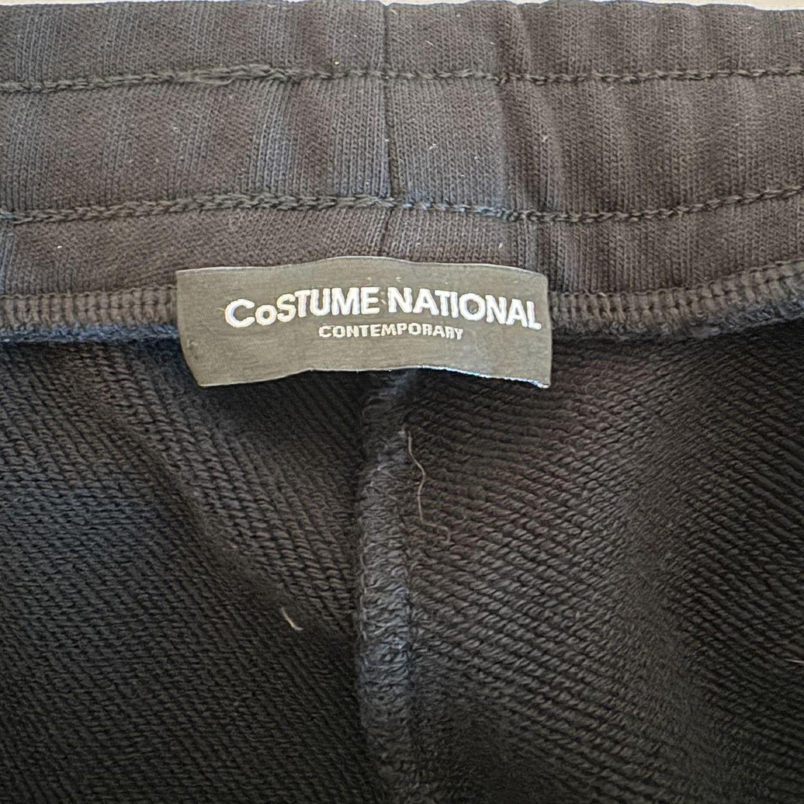 Costume National Black Joggers with Logo L Size US 33 - 4 Thumbnail