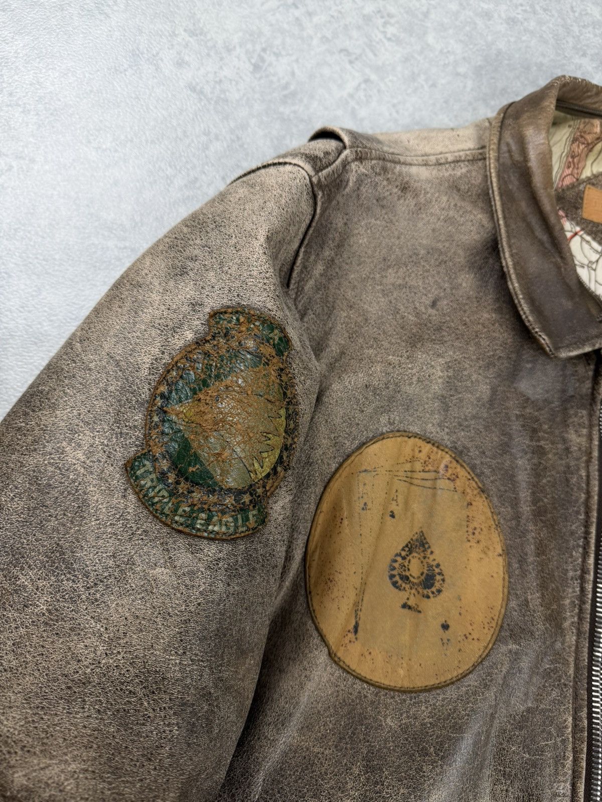 Vintage Vintage Traders A-2 Distressed Leather Flight Jacket Size 54 Size US L / EU 52-54 / 3 - 7 Thumbnail