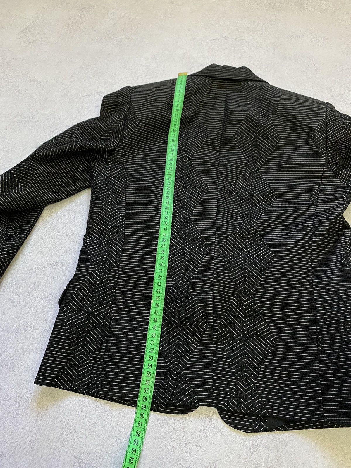 Dries Van Noten Dries Van Noten Black Geometric Print Blazer Size 36 Size XS / US 0-2 / IT 36-38 - 12 Thumbnail