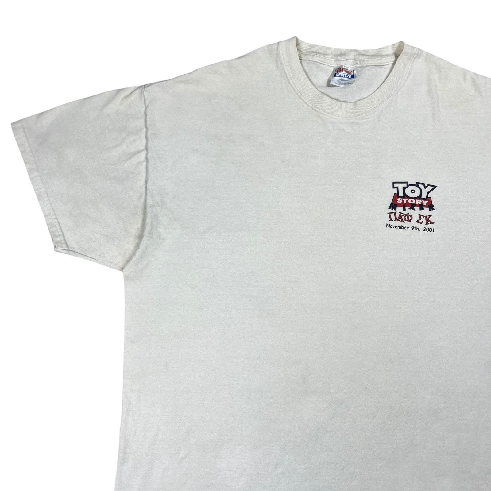 Hanes × Vintage 2001 Toy Story Frat Parody “A BUZZ OR WOODY GUARANTEED” tee Size US XL / EU 56 / 4 - 6 Thumbnail