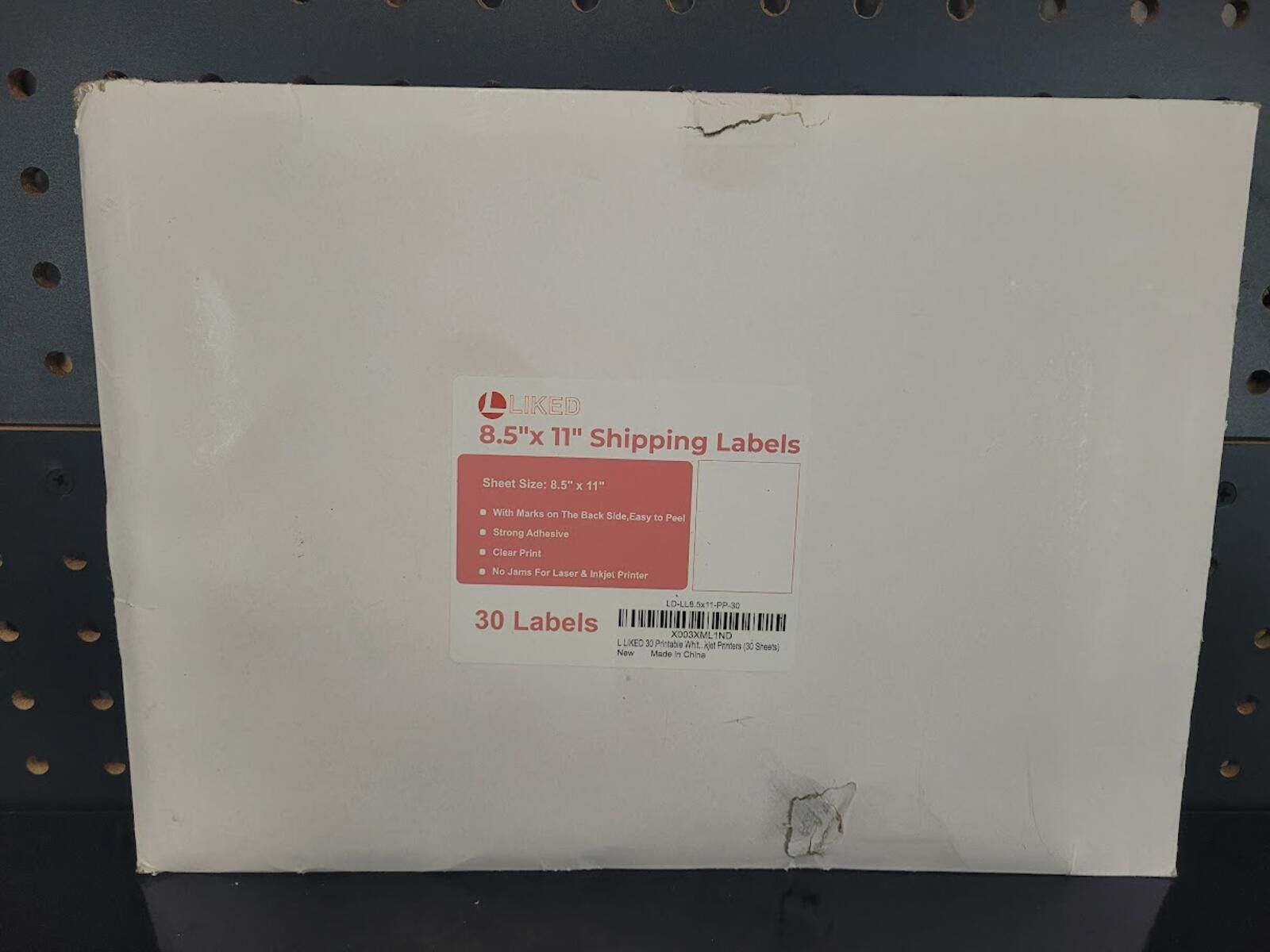 The Unbranded Brand 30 New 8.5x11 Full Sheet Shipping Labels - Laser/Inkjet Size ONE SIZE - 1 Thumbnail