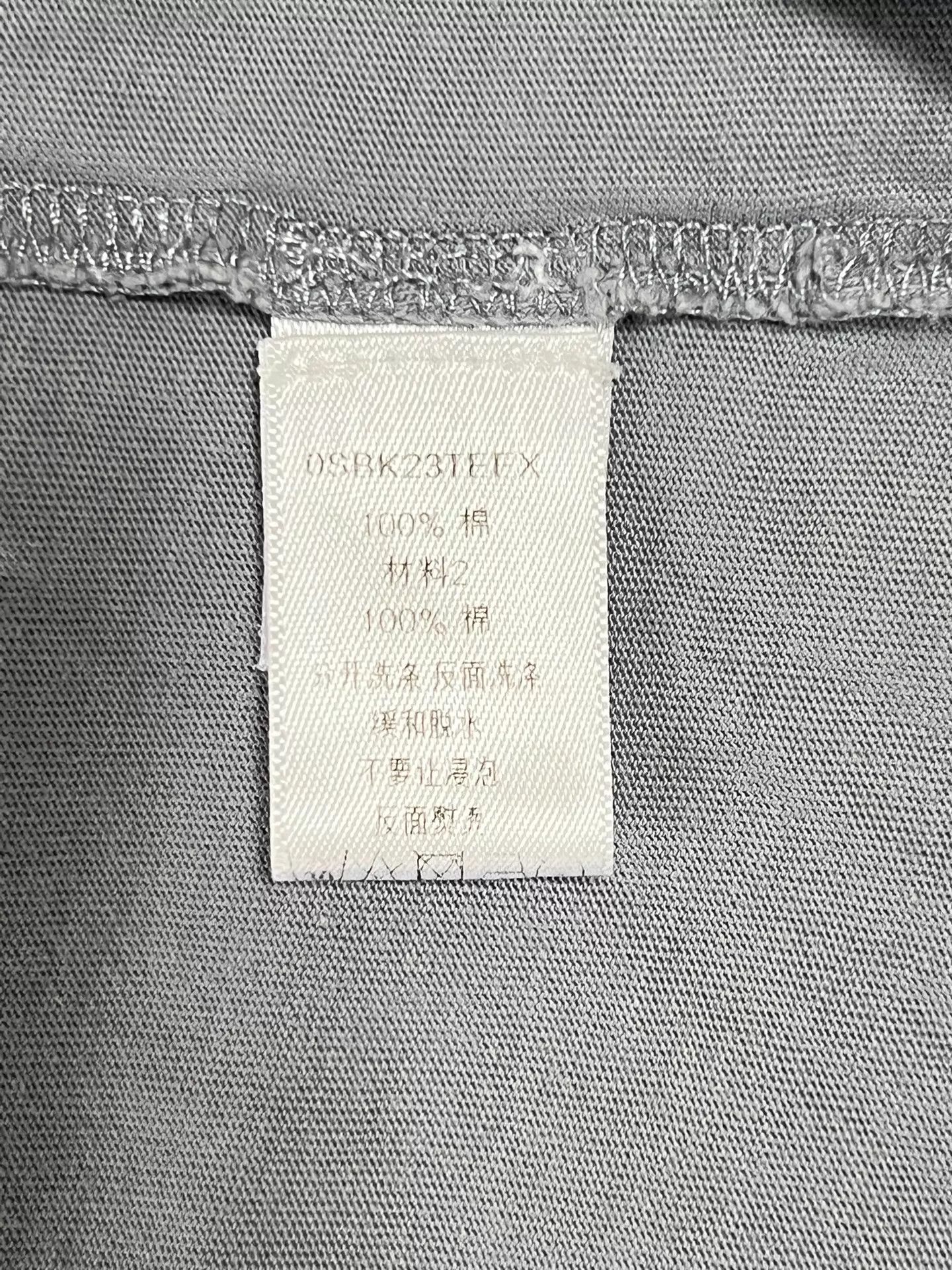 Dior Dior Haze Gray Oversized Unisex Tee S (DIOR Logo) Size S / US 4 / IT 40 - 7 Thumbnail
