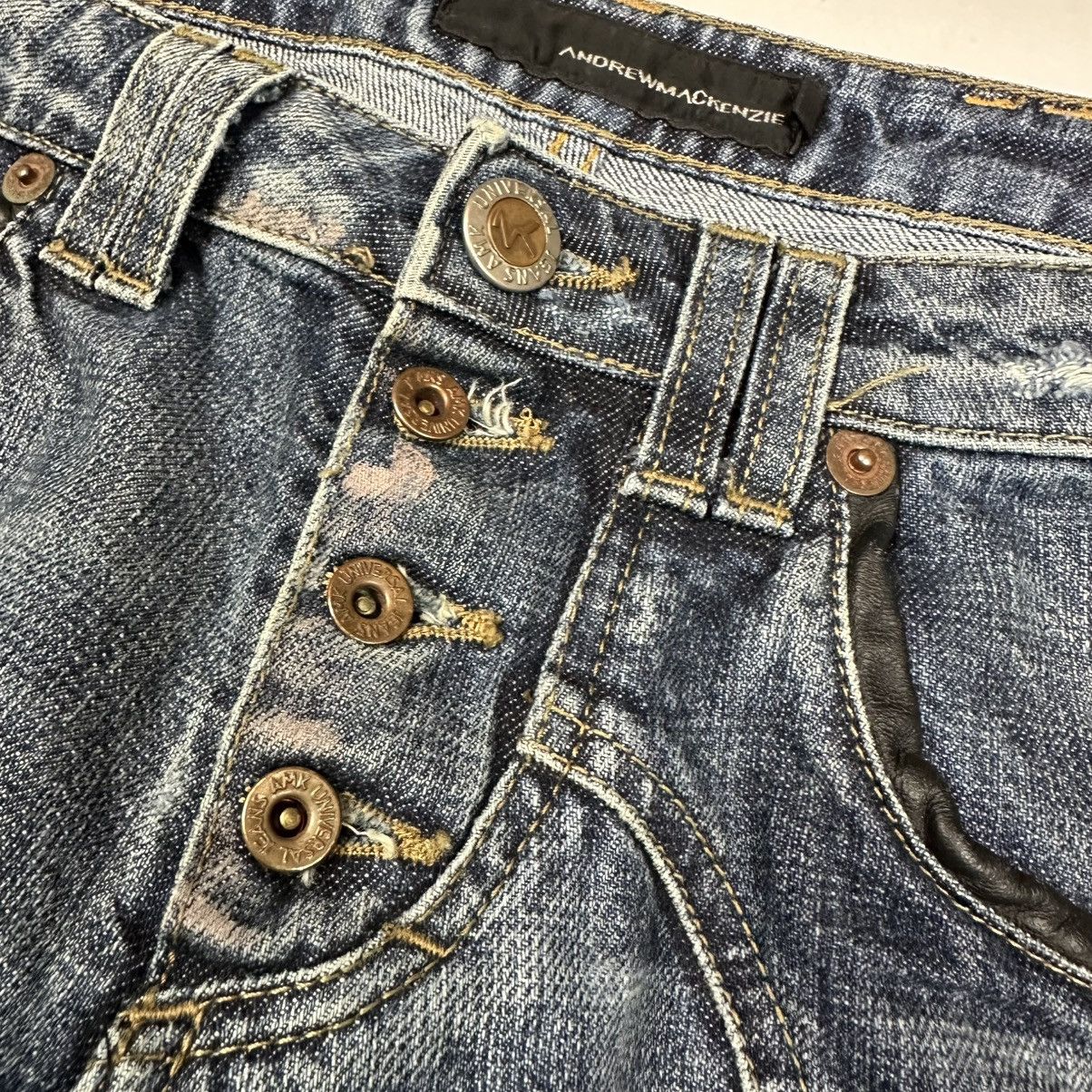 Andrew Mackenzie Andrew Mackenzie Low Waist Distressed Jeans IT48 W33 Size US 33 - 8 Thumbnail