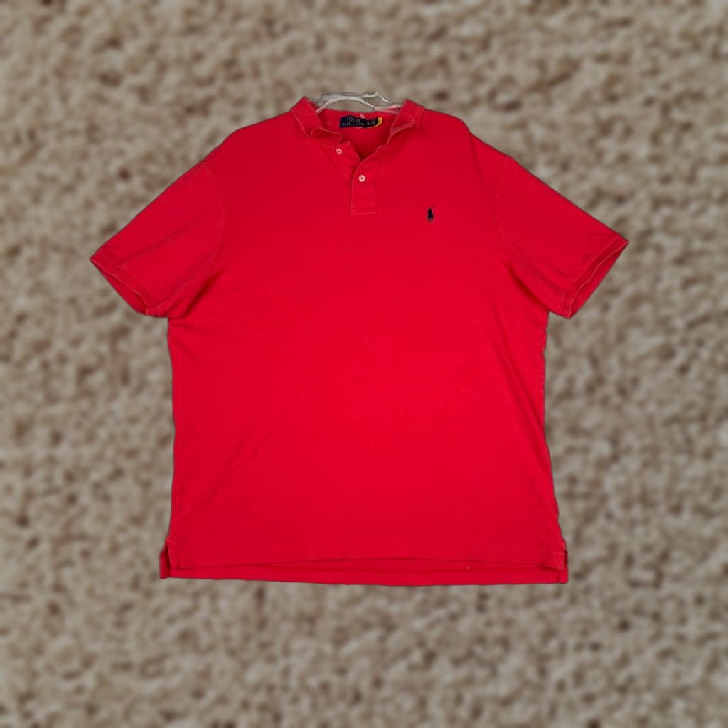 Tommy Hilfiger Tommy Hilfiger Polo Shirt Men XL Red Short Sleeve 100% Cotton Golfer Vintage: No Size US XL / EU 56 / 4 - 1 Thumbnail