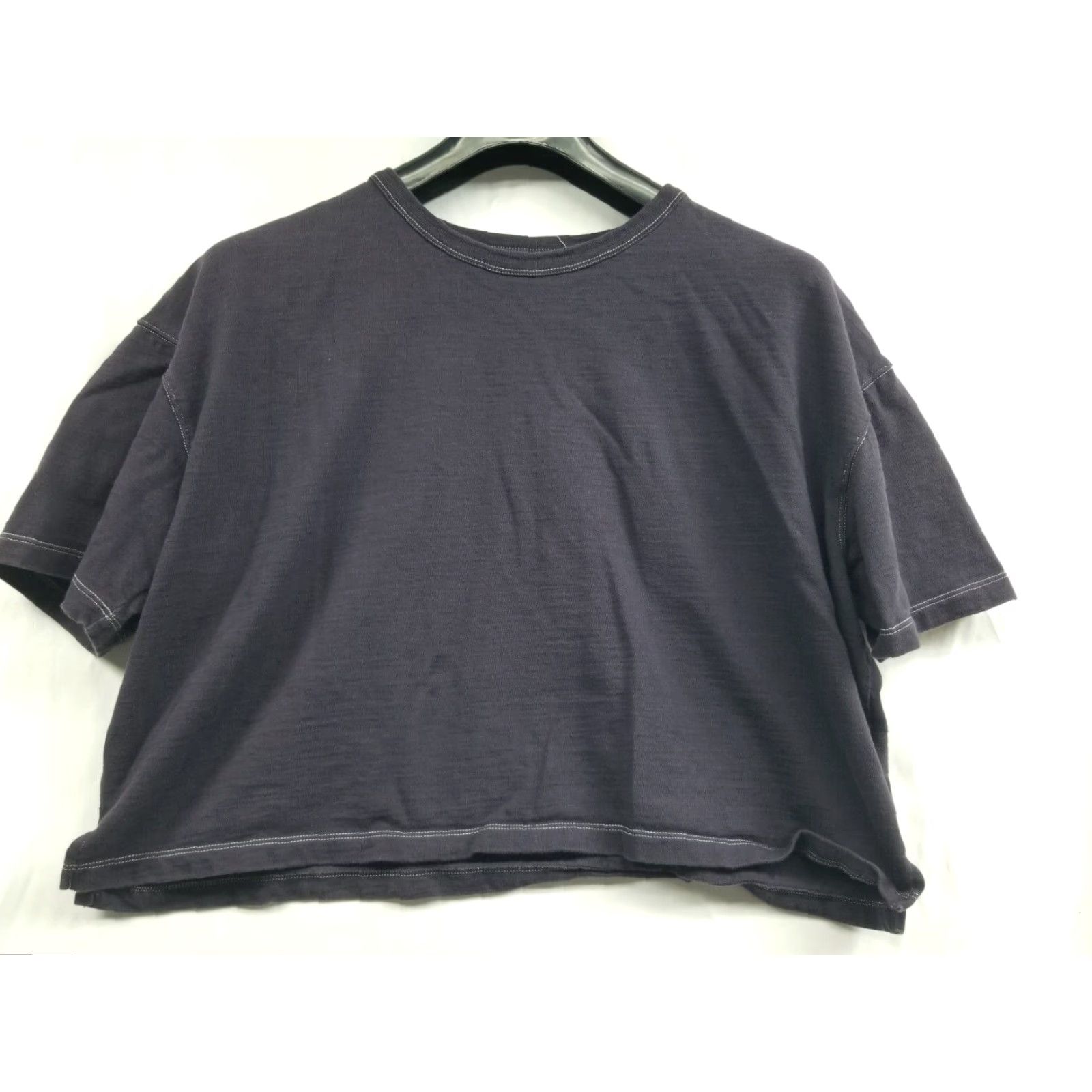 Madewell Madewell Short Sleeve Cropped T-Shirt Black Small Women Size S Flaws See Pic Size S / US 4 / IT 40 - 2 Thumbnail