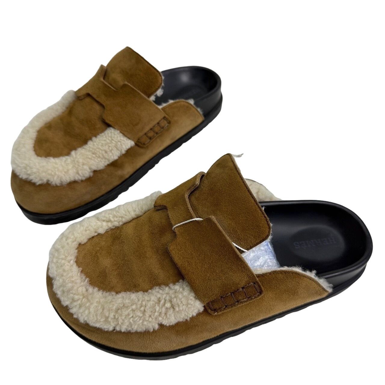 Hermes Hermès Shearling Mules Size 36.5 Size US 6.5 / IT 36.5 - 1 Thumbnail