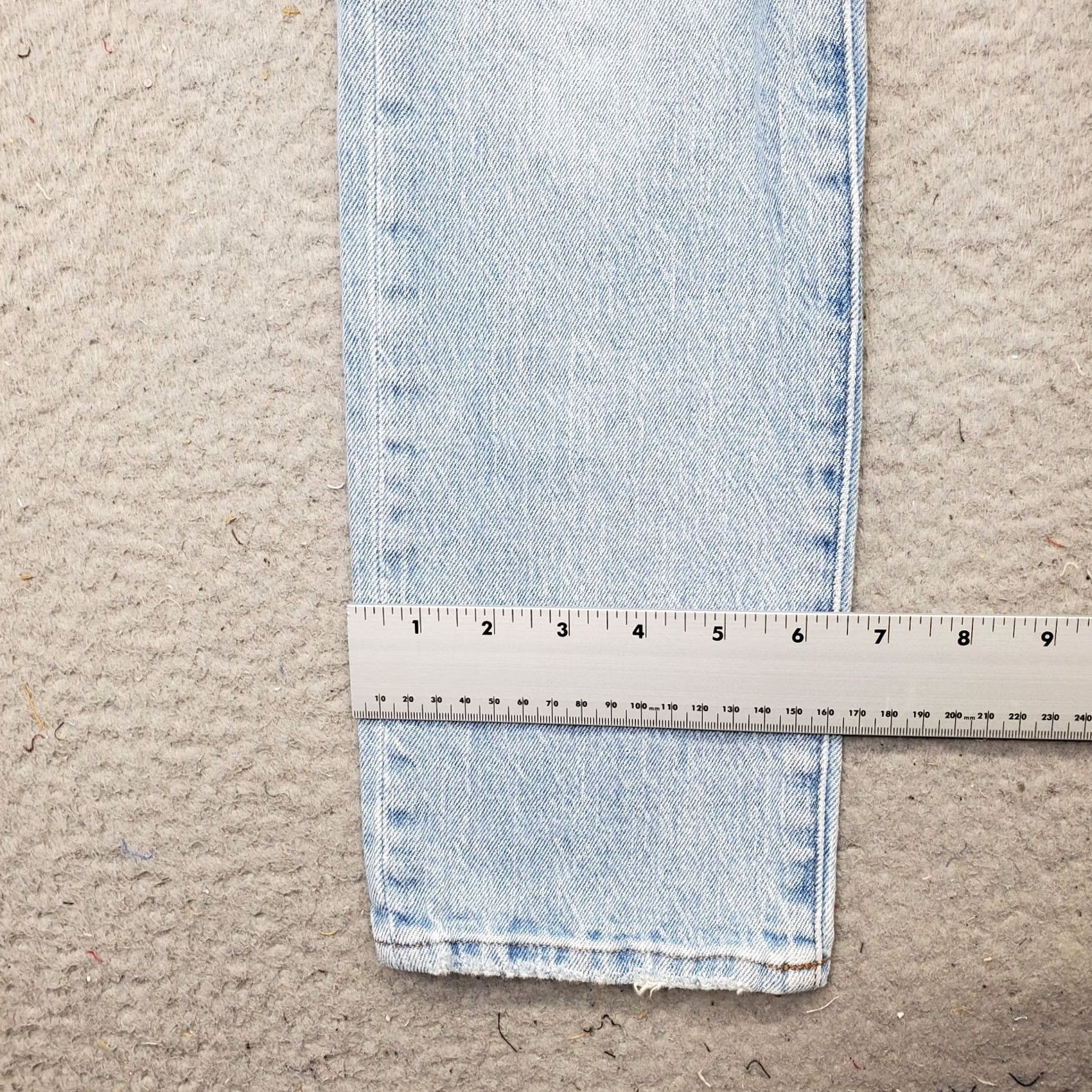 Madewell Madewell Jeans Womens Crop Slim Distressed High Rise Blue Denim 24"} Size 42" / US 20 - 5 Thumbnail