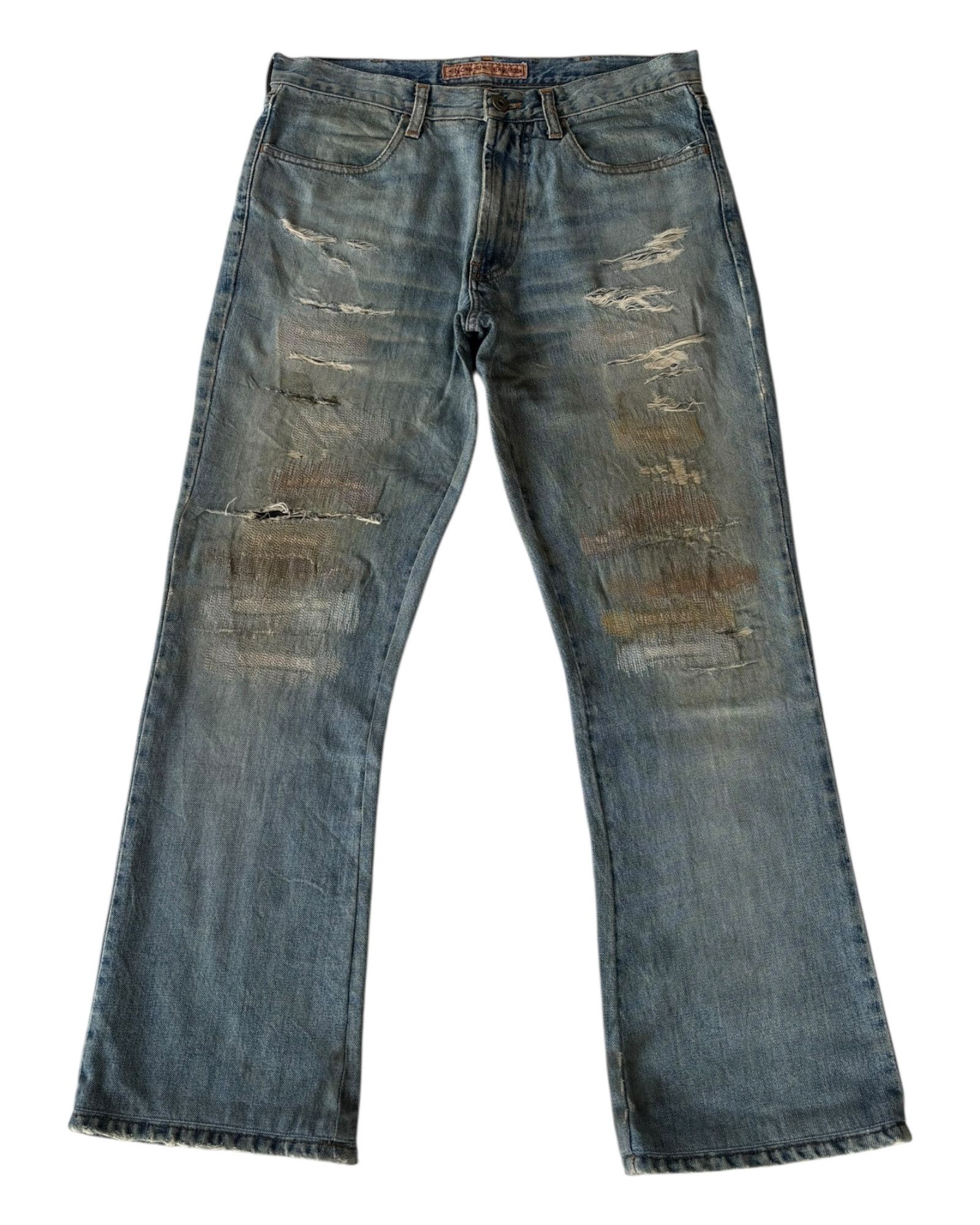 14th Addiction × Energie × If Six Was Nine Vintage Energie Thrashed Rusty Distress Jean Size US 32 / EU 48 - 1 Thumbnail