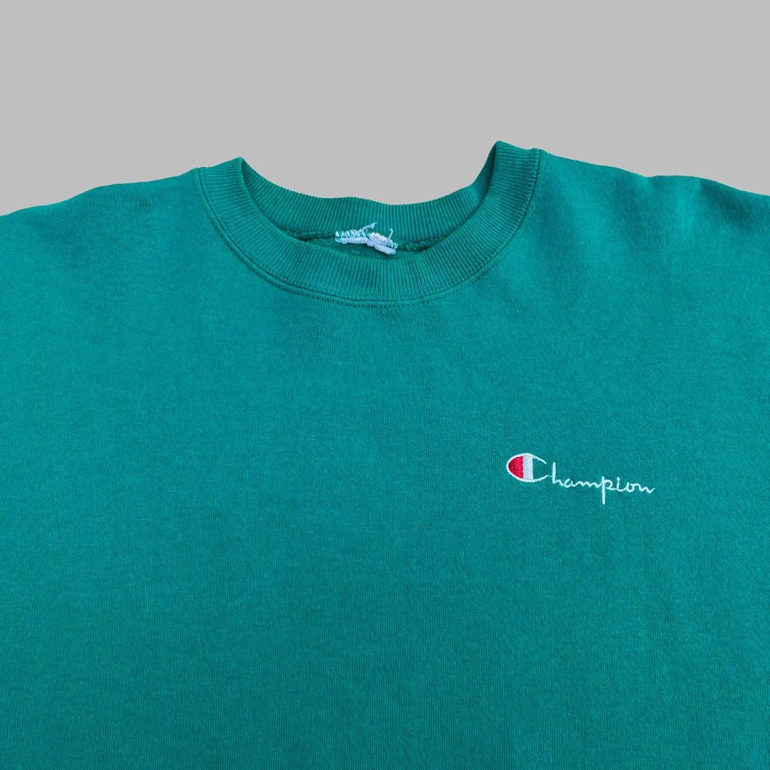 Vintage Champion 1990s Vintage Logo USA Made Sweatshirt Size US XL / EU 56 / 4 - 2 Thumbnail
