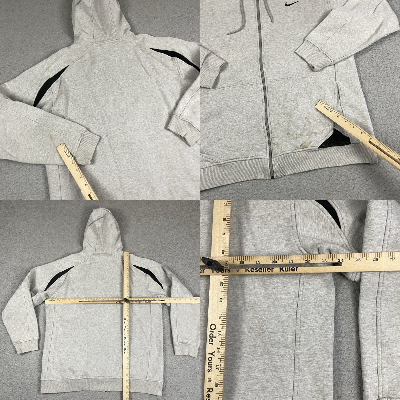 Nike VINTAGE Nike Full Zip Sweatshirt Hoodie Jacket Gray L Men Size US L / EU 52-54 / 3 - 8 Thumbnail