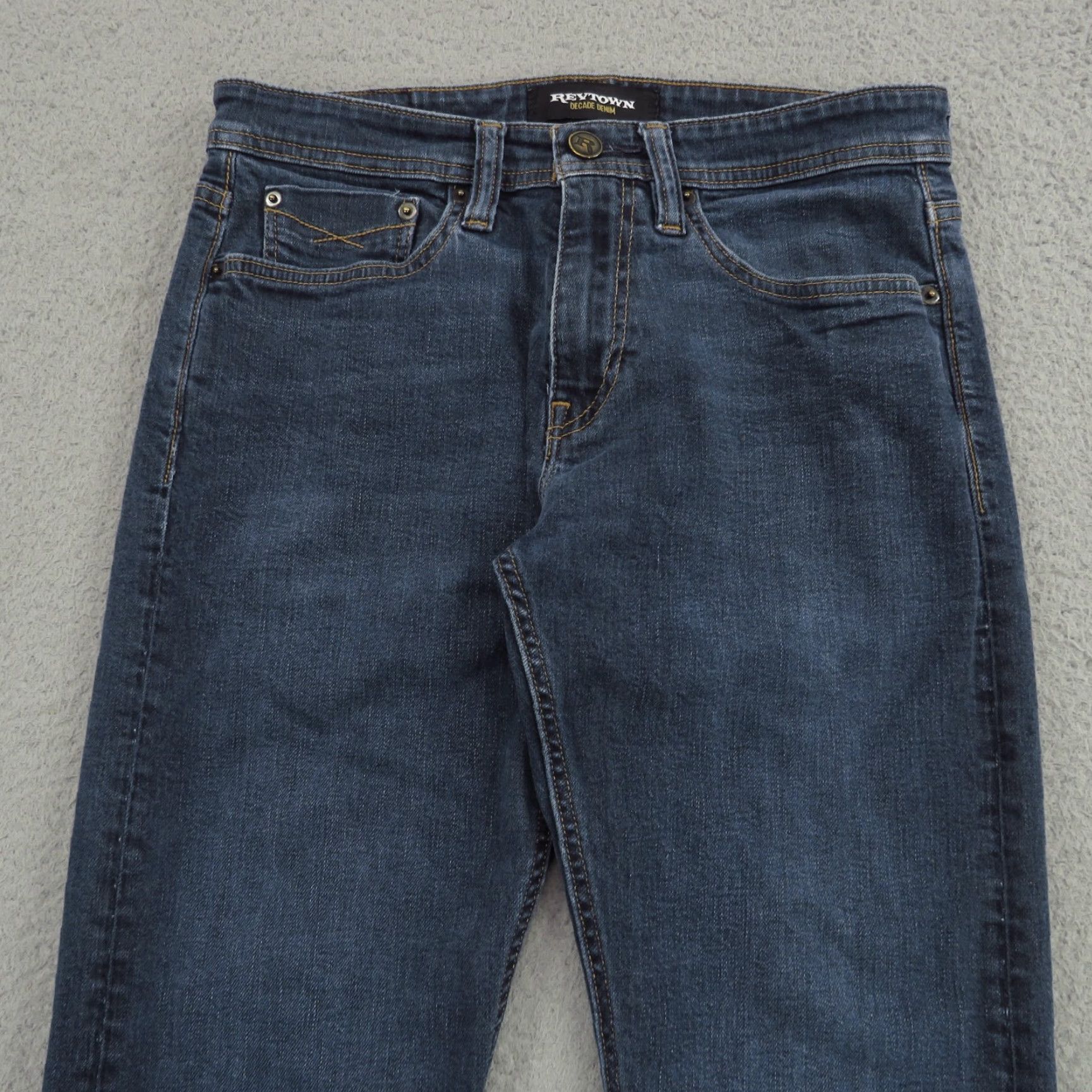 Denime VINTAGE Revtown Jeans Sharp 30x32 Slim Fit Denim Dark Washed 5-Pocket Mens Jeans Slim Modern USA Fit: Mens Size US 30 / EU 46 - 5 Thumbnail