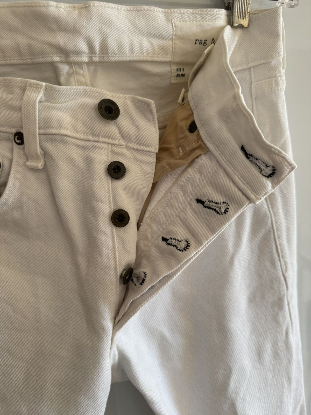 Rag & Bone Rag & Bone White Fit 2 Slim Jeans - White- 29 Size US 29 - 9 Thumbnail