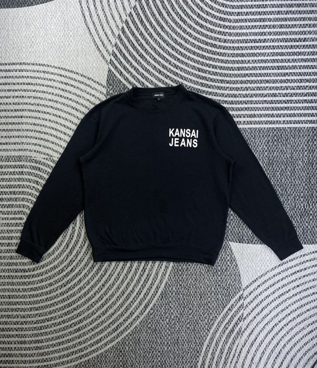Kansai Yamamoto Vintage Kansai Jeans Black Embroidered Longsleeve Sweatshirt Size US M / EU 48-50 / 2 - 1 Thumbnail