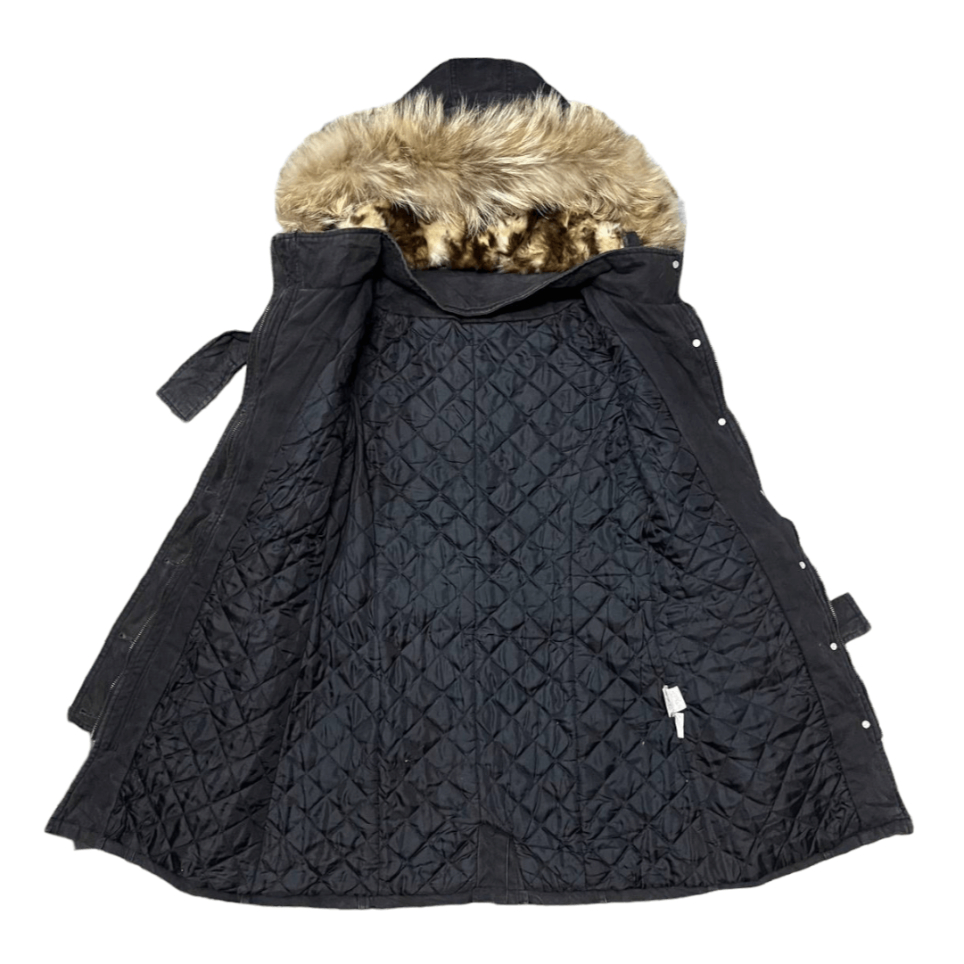 If Six Was Nine × Le Grande Bleu (L.G.B.) Vintage D.I.A Fur Racoon Parka Jacket Detachable Hood Size S / US 4 / IT 40 - 12 Thumbnail