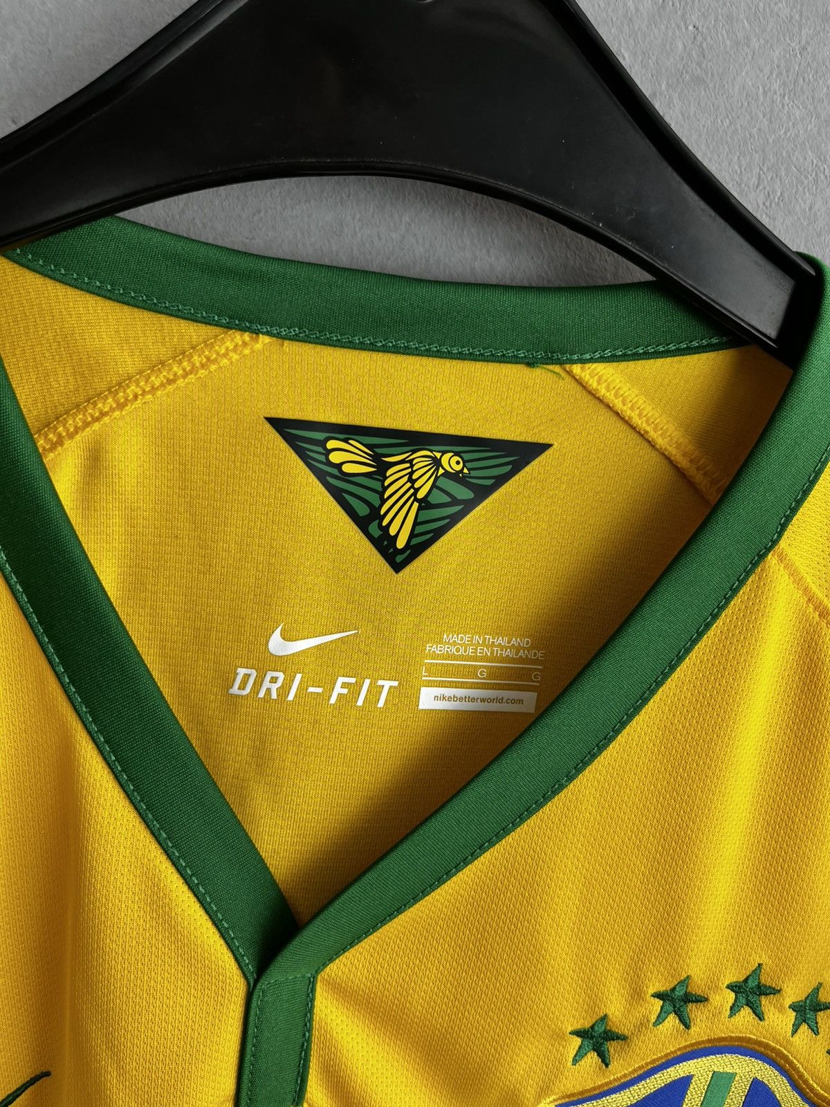 Designer Brazil Home Football Shirt 2014/15 Size US L / EU 52-54 / 3 - 13 Thumbnail