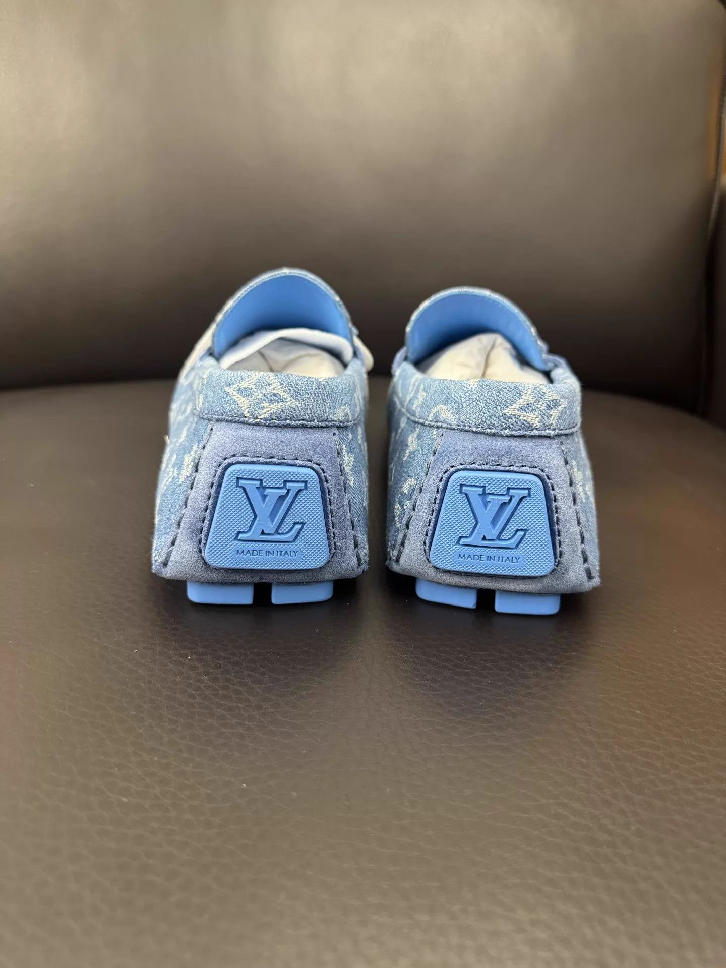 Louis Vuitton LV Denim Monogram Driving Loafers Men US8.5/EU42.5 New Size US 9.5 / EU 42-43 - 5 Thumbnail
