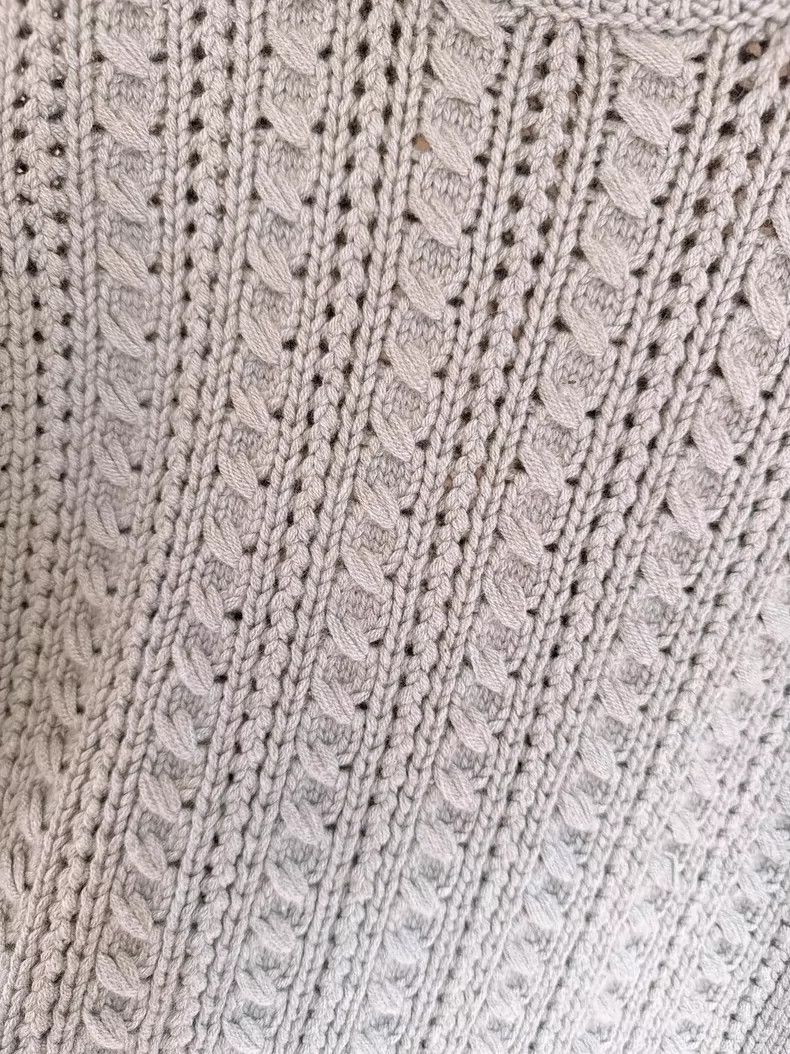 Loro Piana LORO PIANA Baby cashmere hollow crochet sweater Size L / US 10 / IT 46 - 5 Thumbnail