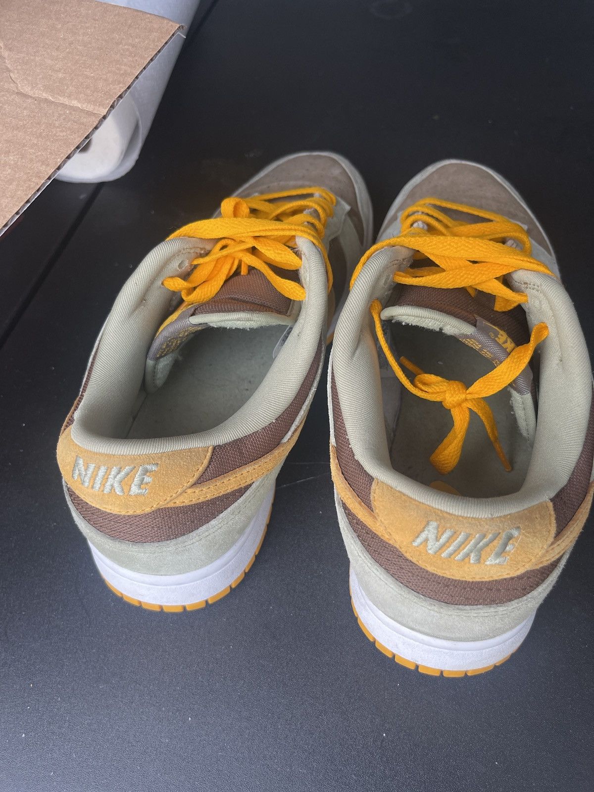 image of Nike Dusty Olive Dunks Shoes, Men's (Size 10.5)