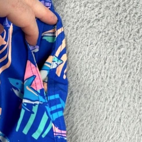 Chubbies Chubbies Swim Trunks Mens Medium 5.5 Blue Daddy Shark Lined Board Shorts NEW A3 Size US 31 - 7 Thumbnail