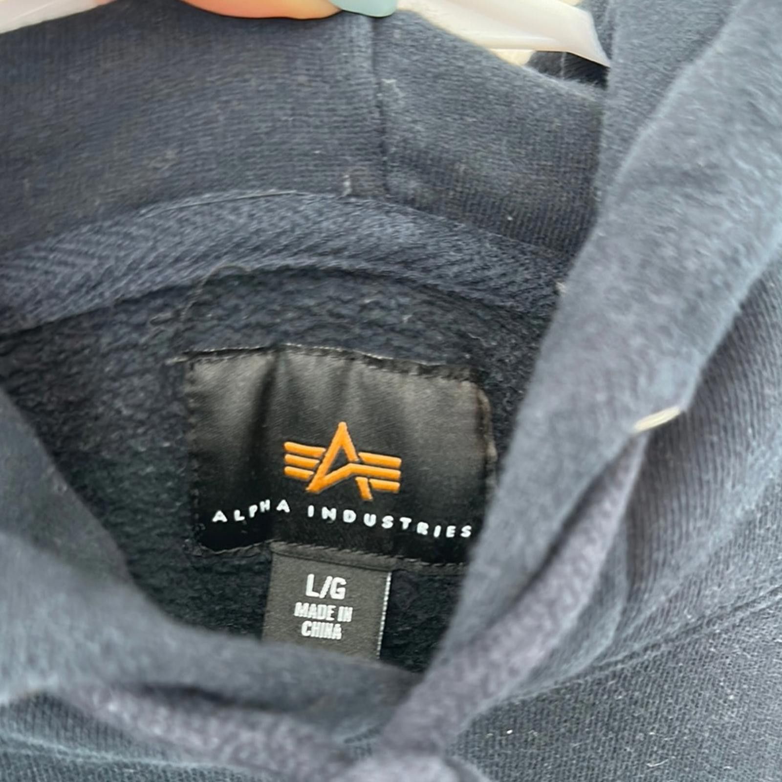 Alpha Industries Alpha Industries Navy Hoodie Sweatshirt Size US L / EU 52-54 / 3 - 2 Thumbnail