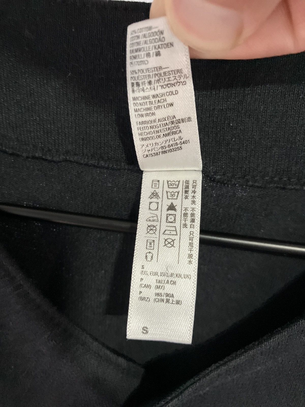 American Apparel USA made baseball henley jersey 50/50 blend Size US S / EU 44-46 / 1 - 4 Thumbnail