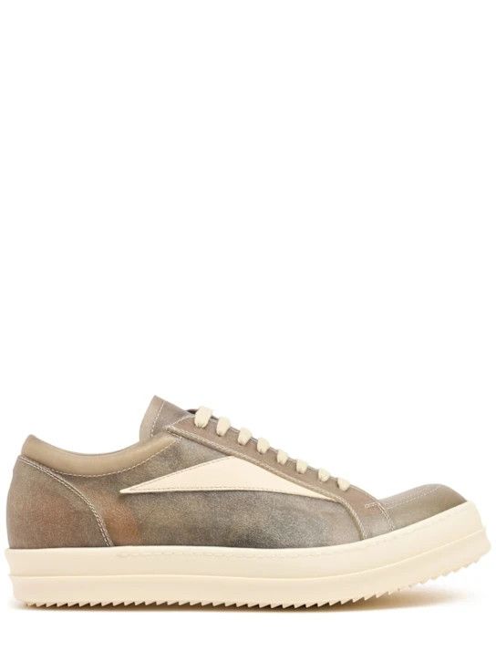 Rick Owens Rick Owens SS23 EDFU Lemon Suede Vintage Sneakers
