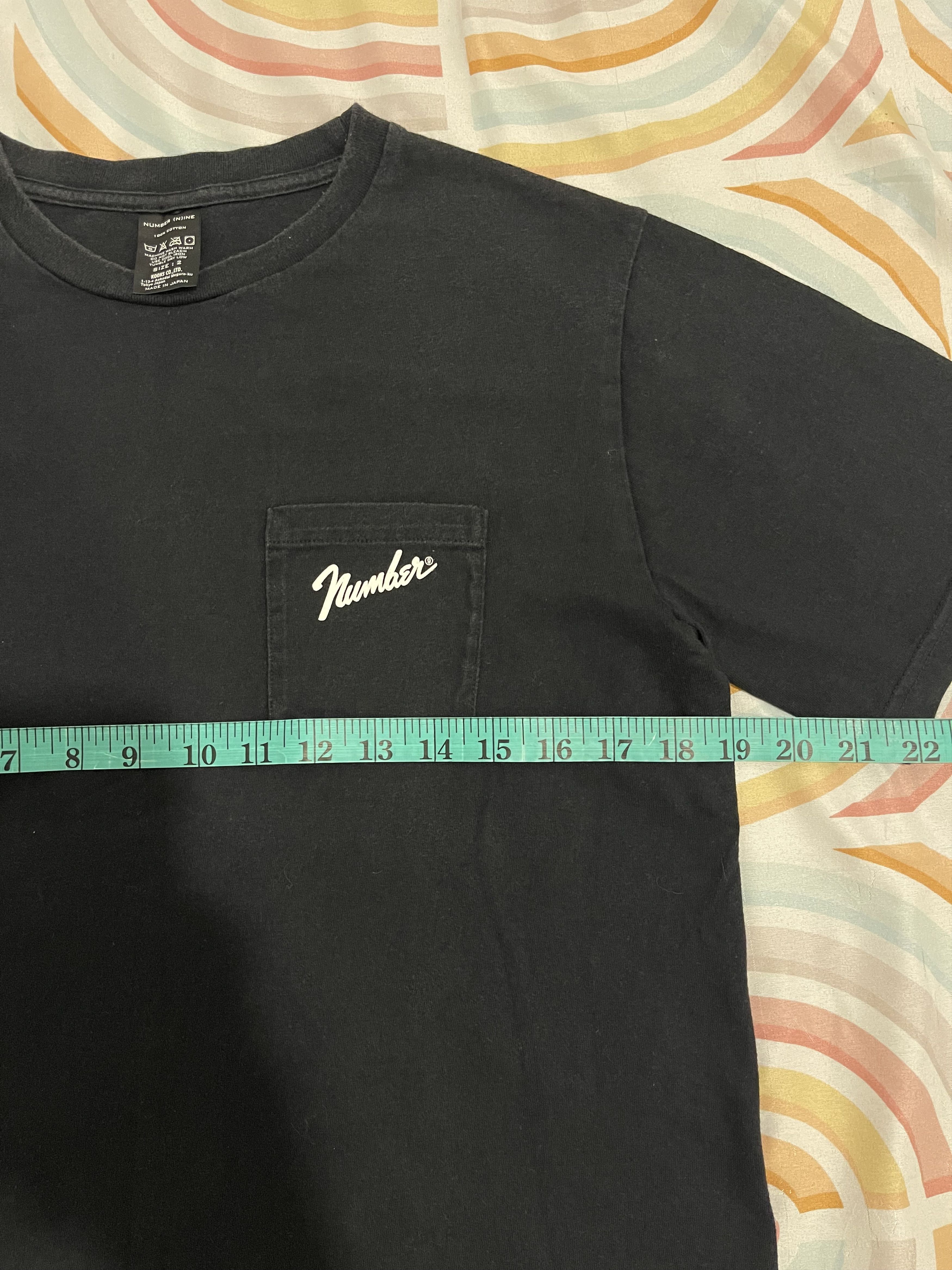 Number (N)ine Number Nine Fender Single Pocket Black Tee Size US M / EU 48-50 / 2 - 6 Thumbnail