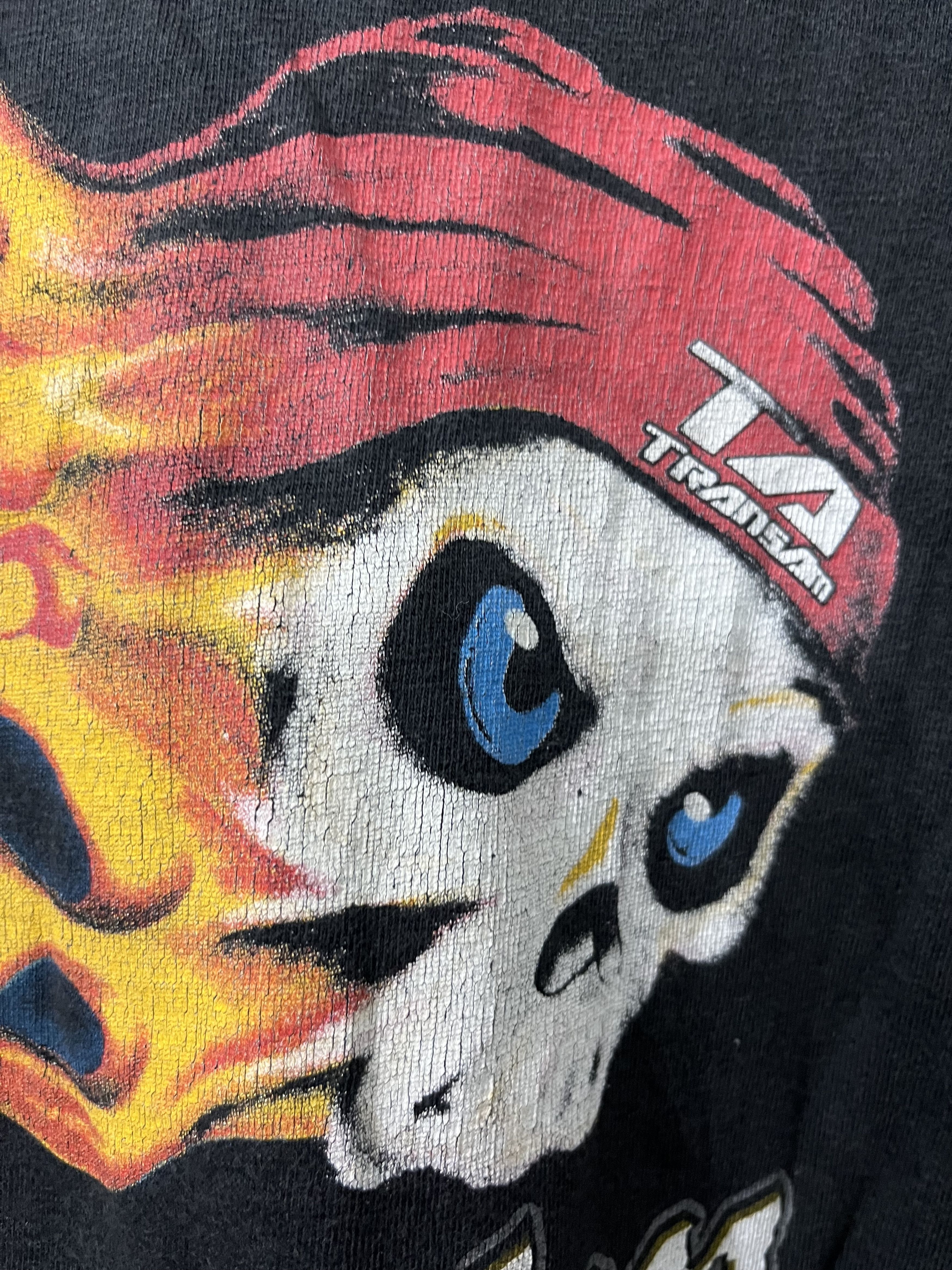 Rap Tees Final ! 90s Sunfaded Black Trans AM Skate Thrash Shirts Size US XL / EU 56 / 4 - 4 Thumbnail