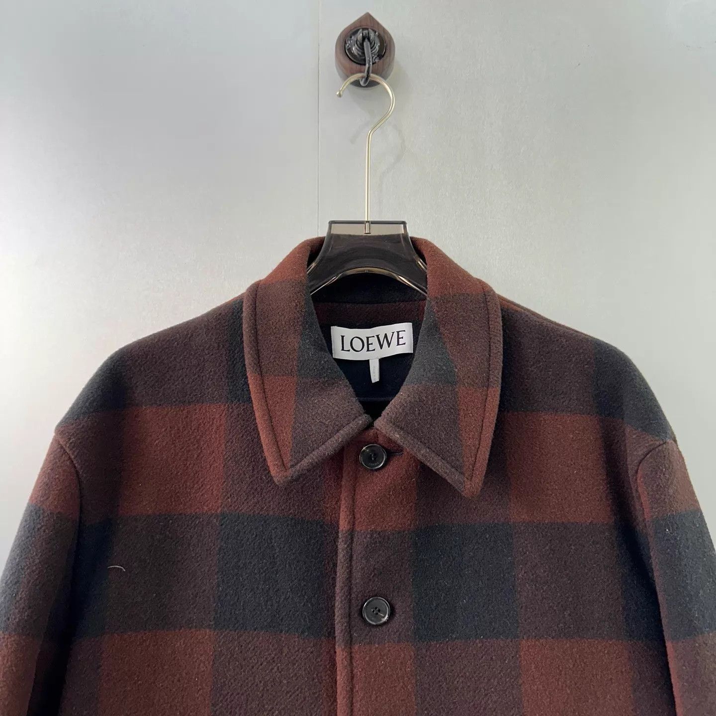 Loewe LOEWE Gingham Black Red Jacket Size US L / EU 52-54 / 3 - 4 Thumbnail