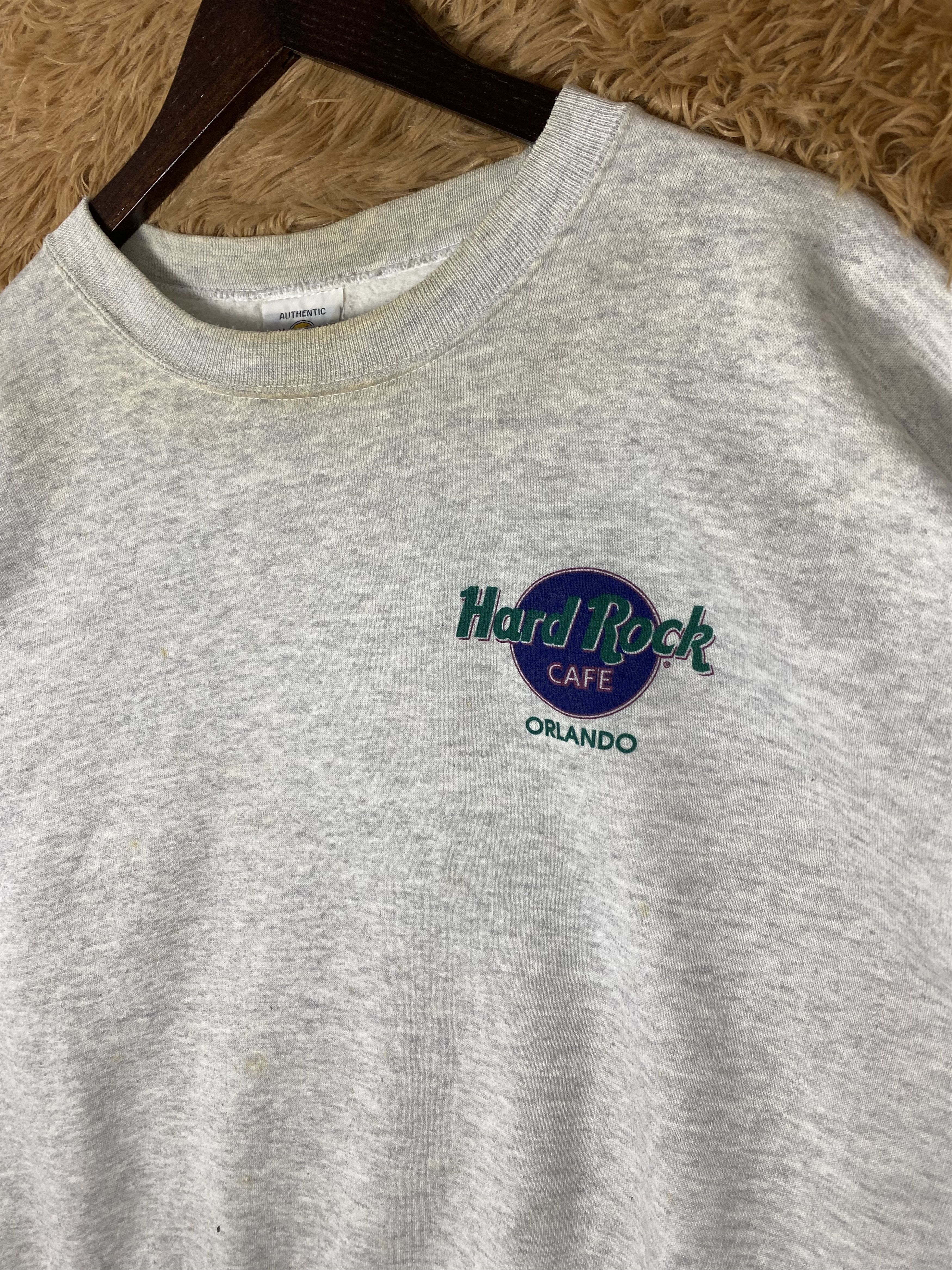 Hard Rock Cafe × Vintage Vintage Hard Rock Cafe Sweatshirts PS0257 Size US XL / EU 56 / 4 - 3 Thumbnail
