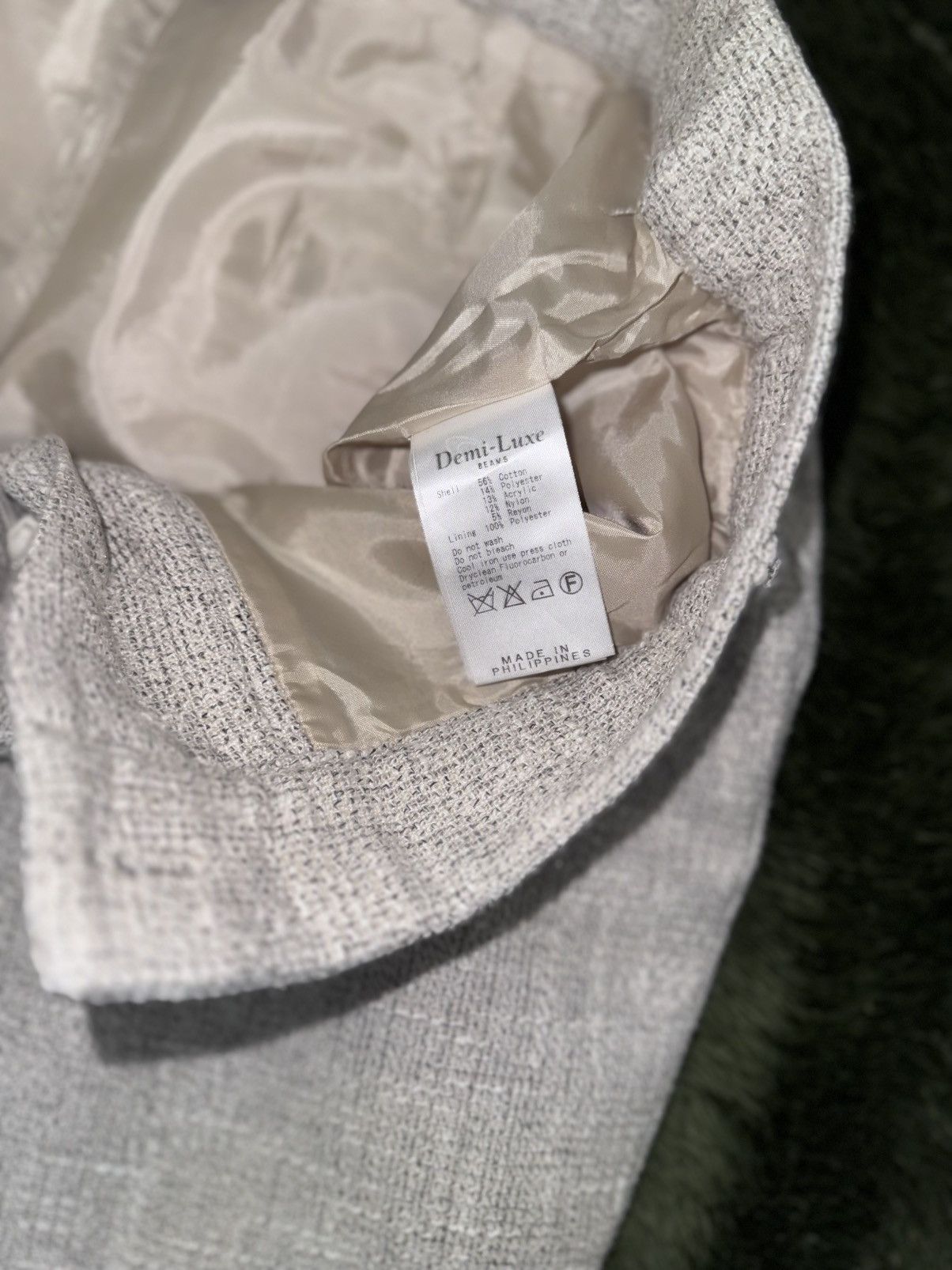 Beams Japan [38] DEXI LUXE BEAMS textured trouser pants beige Size US 30 / EU 46 - 4 Thumbnail