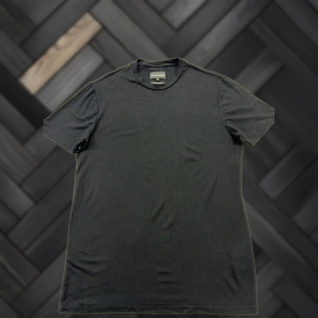 Emporio Armani Emporio Armani Men Black Logo Cotton Crew Neck T-Shirt M Size US M / EU 48-50 / 2 - 1 Thumbnail