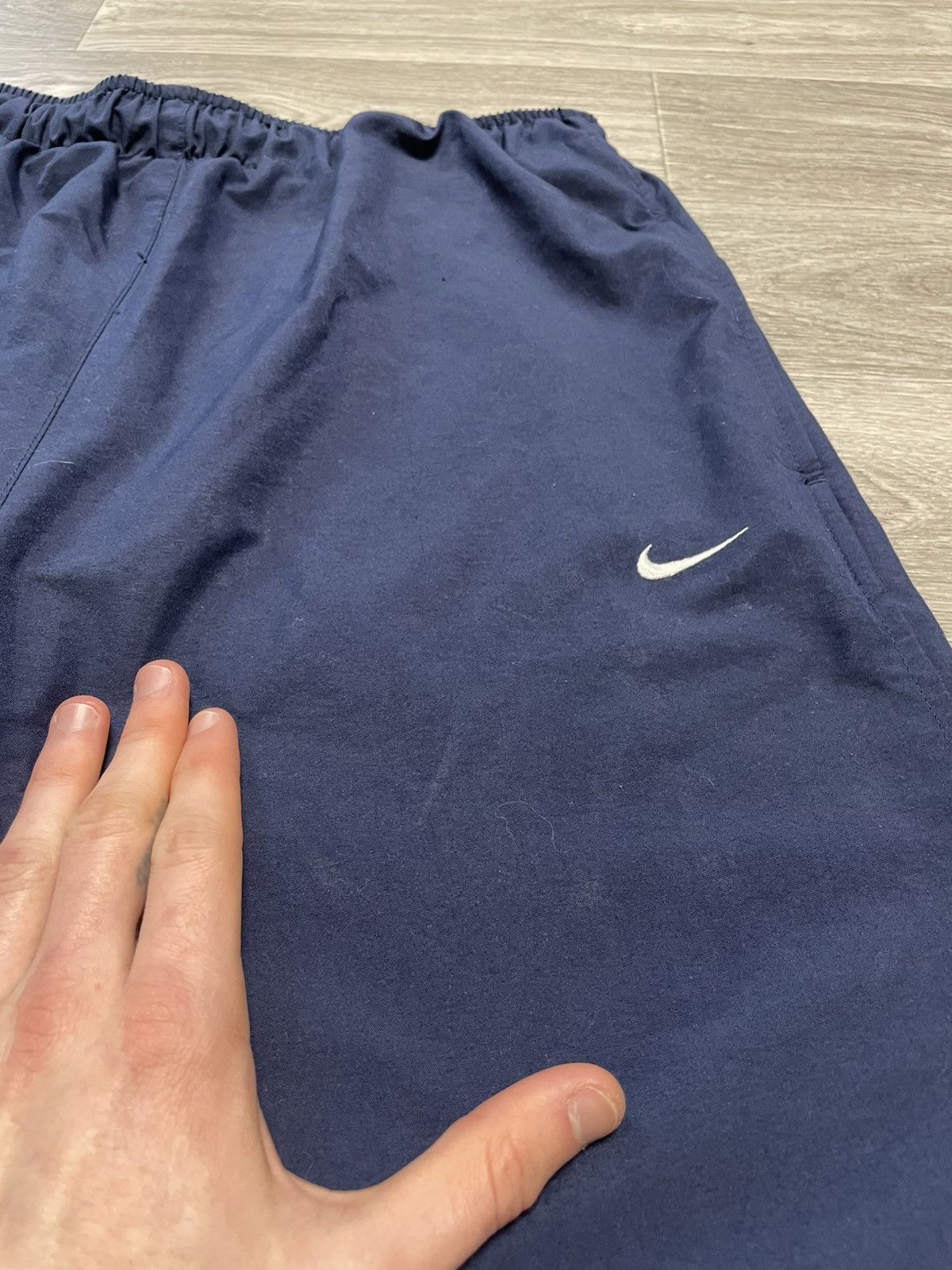 Nike Vintage Nike Navy Blue Parachute Pants Drill Y2K Size US 32 / EU 48 - 9 Thumbnail
