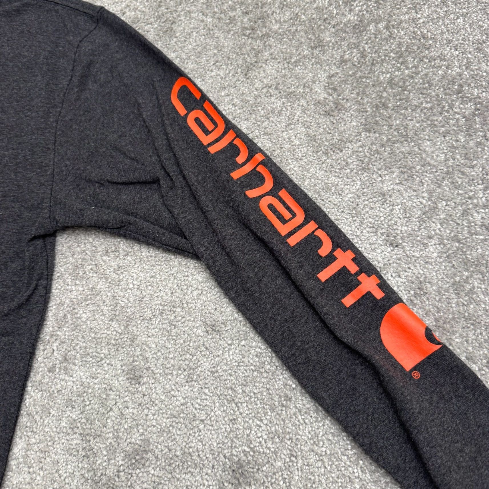 Carhartt Carhartt Gray Long Sleeve T-Shirt Mens Small Crew Casual Graphic Outdoor Sports Size US S / EU 44-46 / 1 - 4 Thumbnail