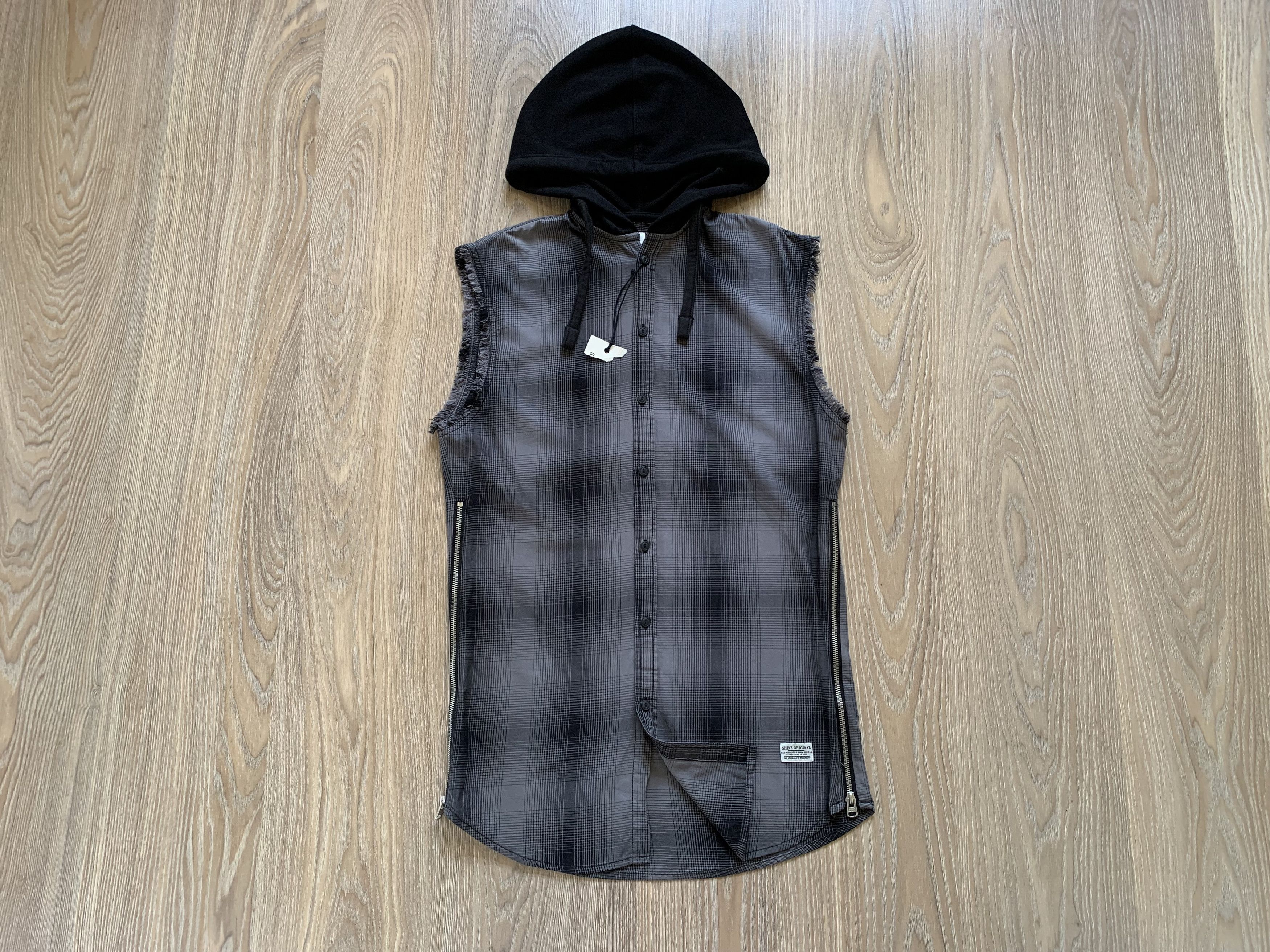 Japanese Brand × Shine Original Men’s Shine Original Hood Sleeveless Shirt Size US S / EU 44-46 / 1 - 2 Thumbnail